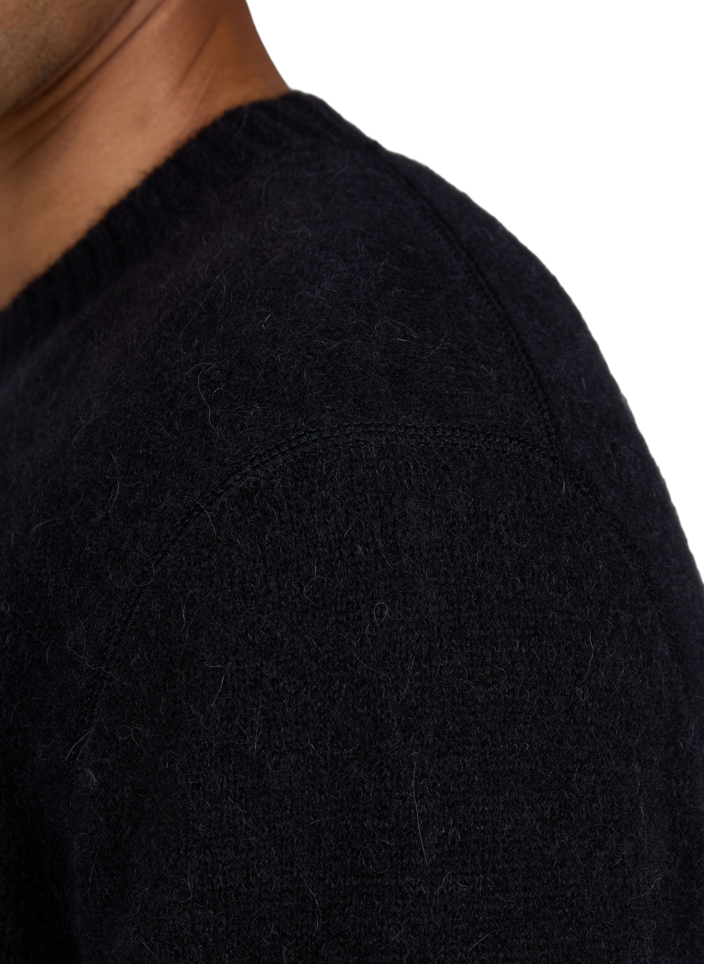 Einfarbiger, weiter Pullover aus Wollmischung STONE ISLAND Schwarz