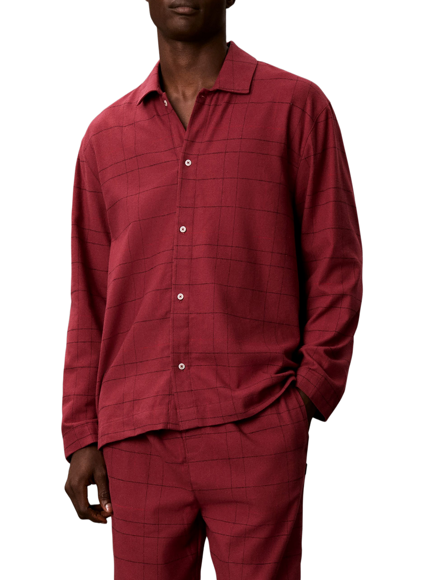 Ensemble de pyjama à carreaux CALVIN KLEIN Rouge