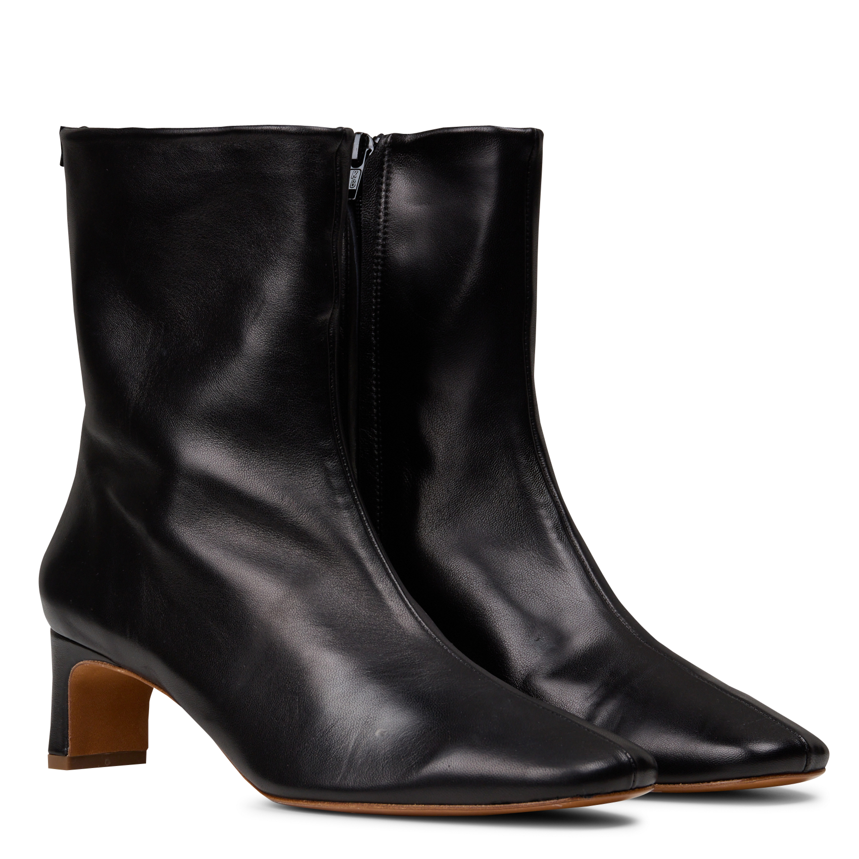 Bottines unies en cuir salva ANTHOLOGY Noir
