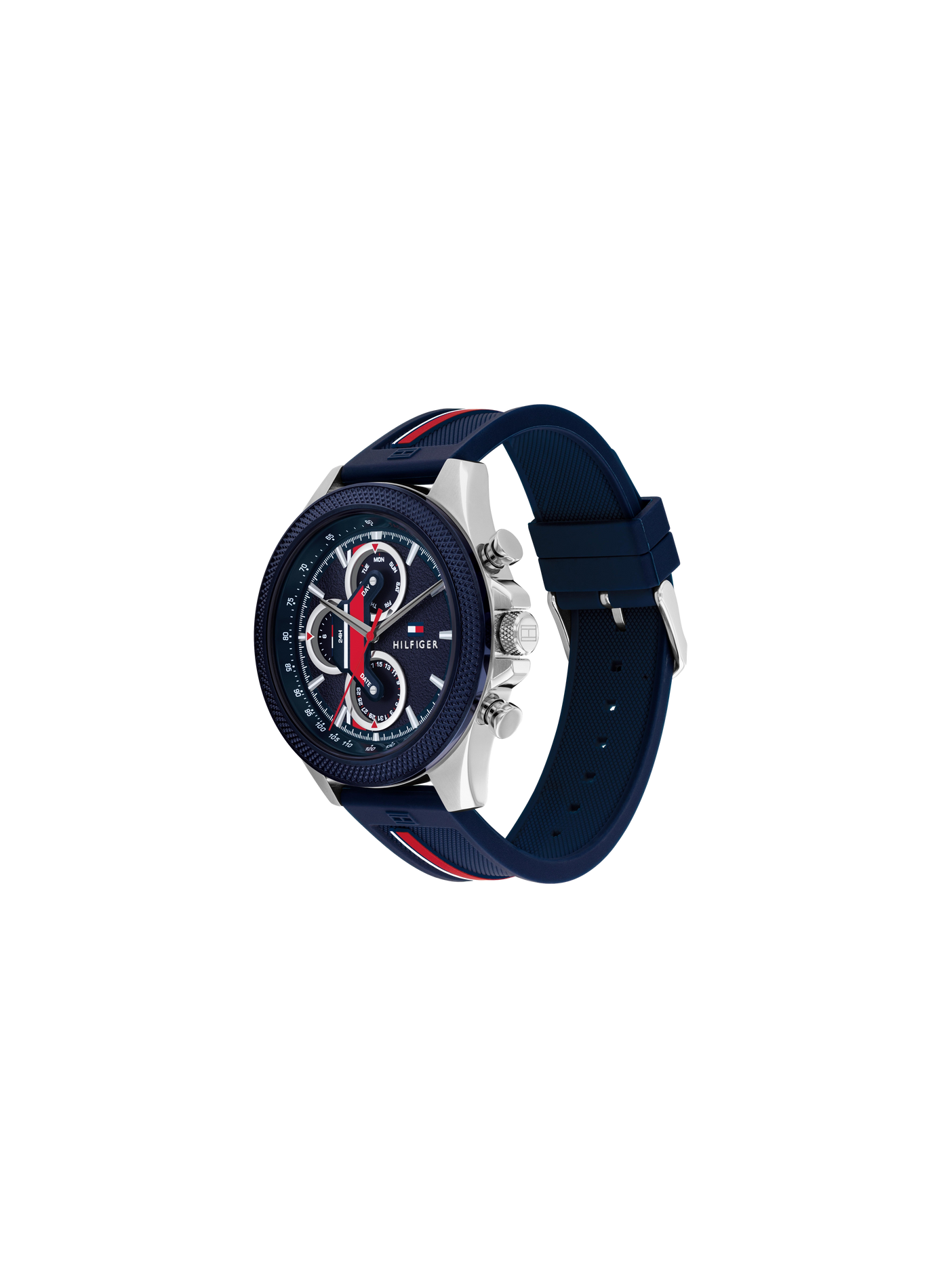 Quarz Uhr in Silikon von Clark TOMMY HILFIGER Blau