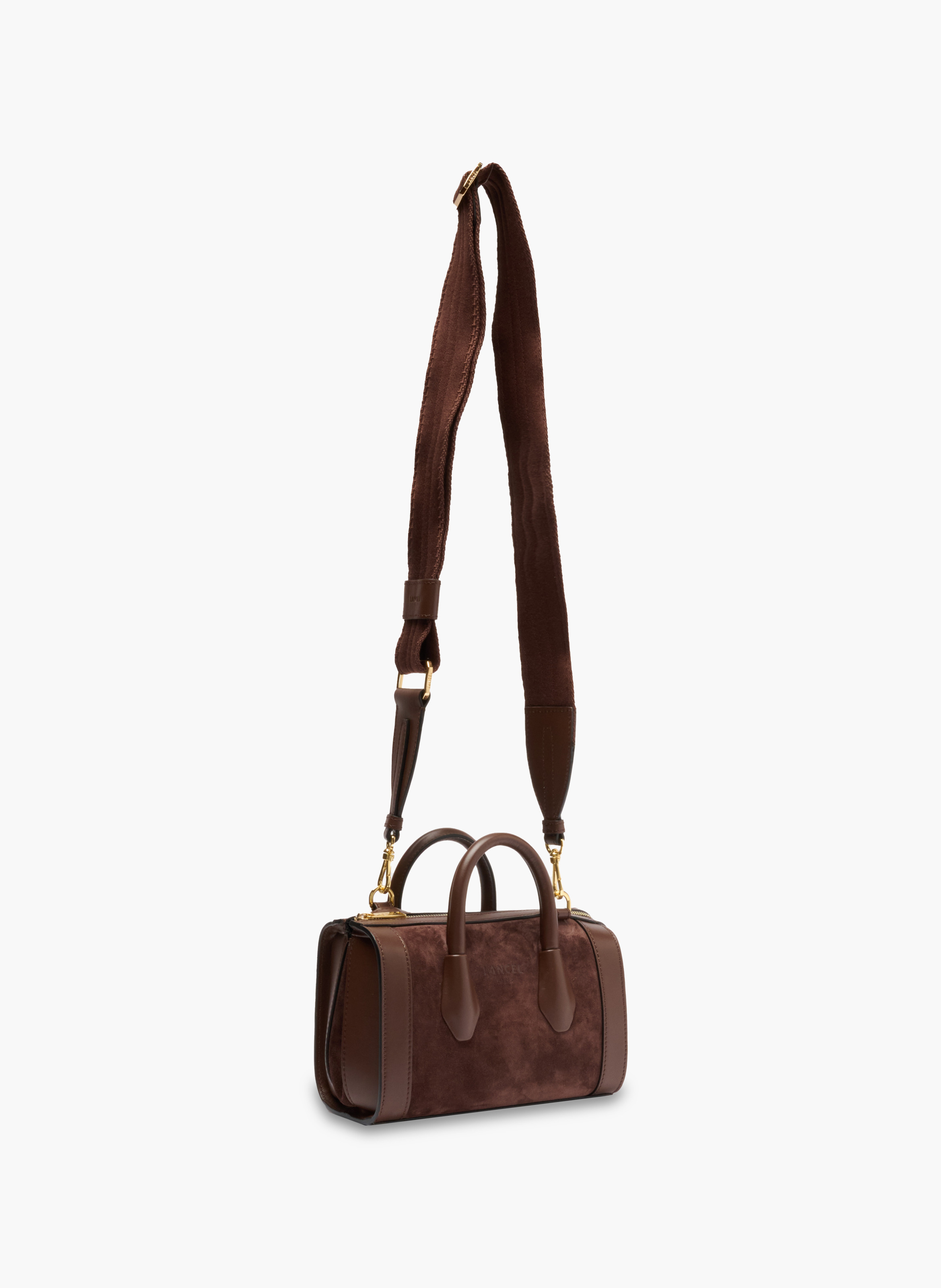 Mini sac bowling bcbg de lancel en cuir LANCEL Marron