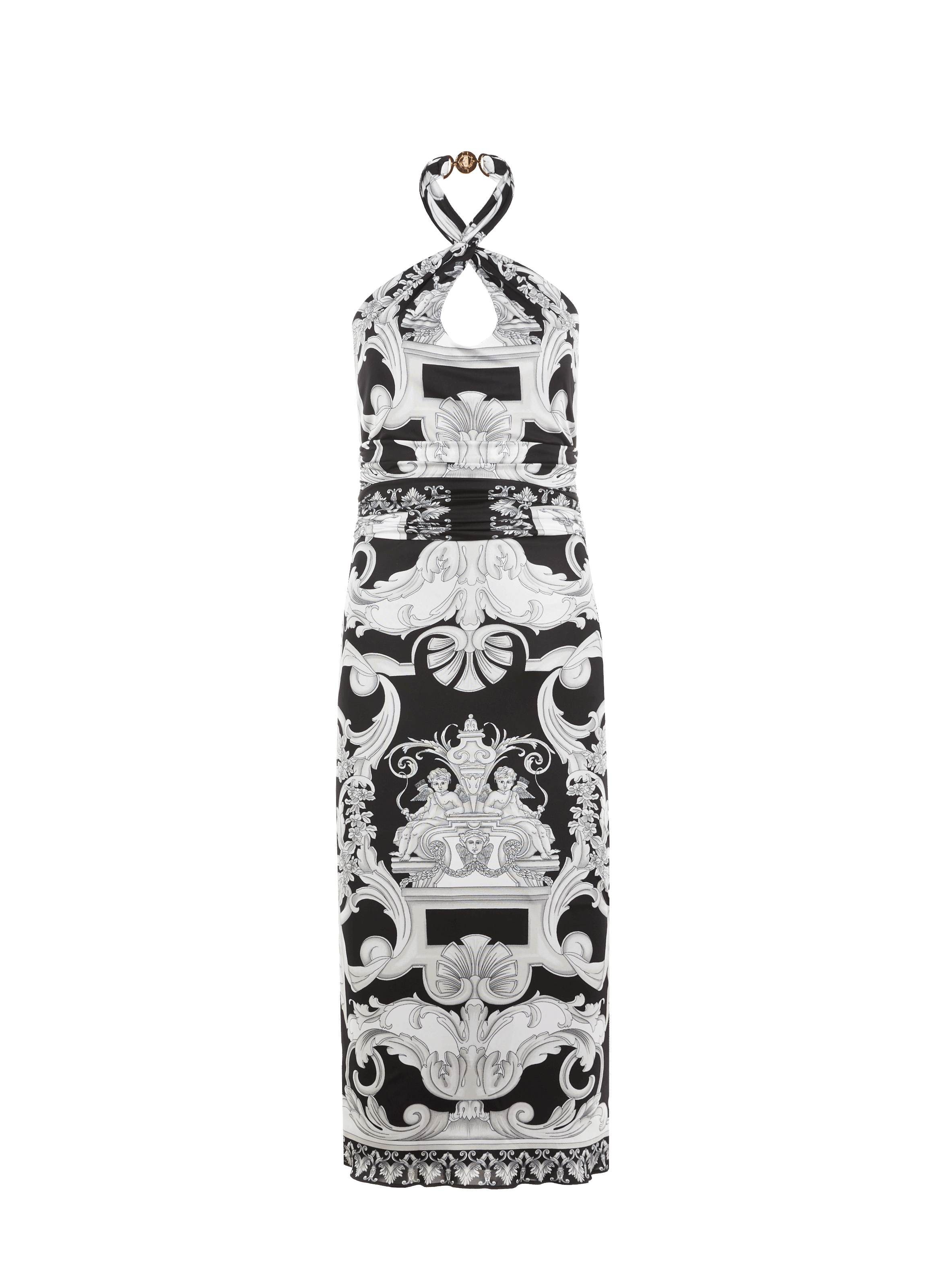 Robe dos nu Silver Baroque