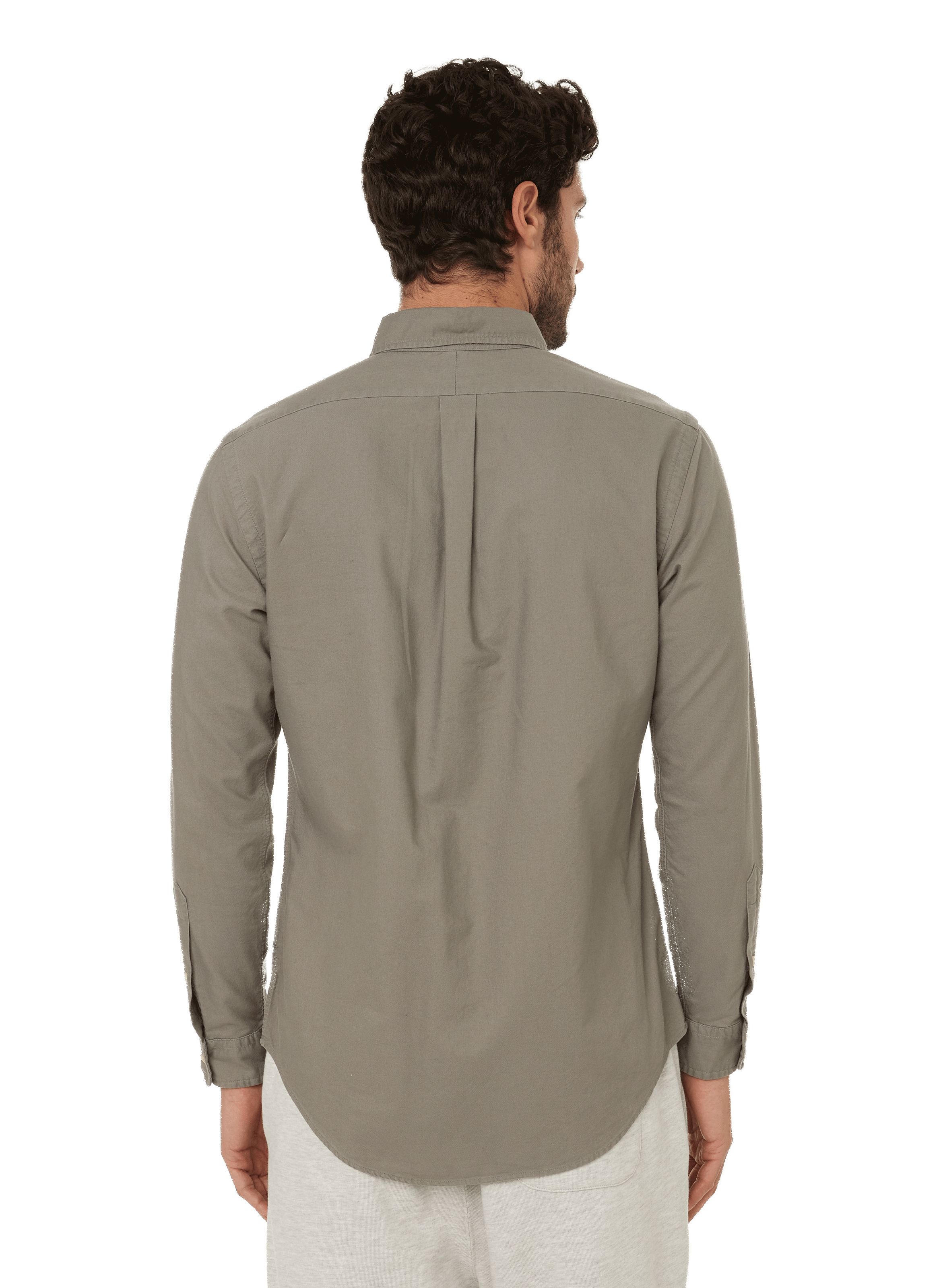 Long-sleeved cotton shirt POLO RALPH LAUREN Grey