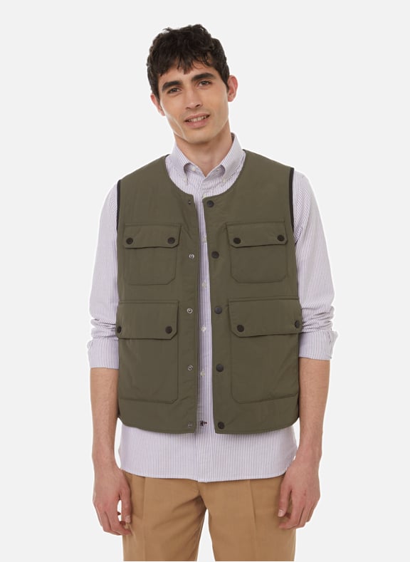 Gilet sans manche homme vert best sale