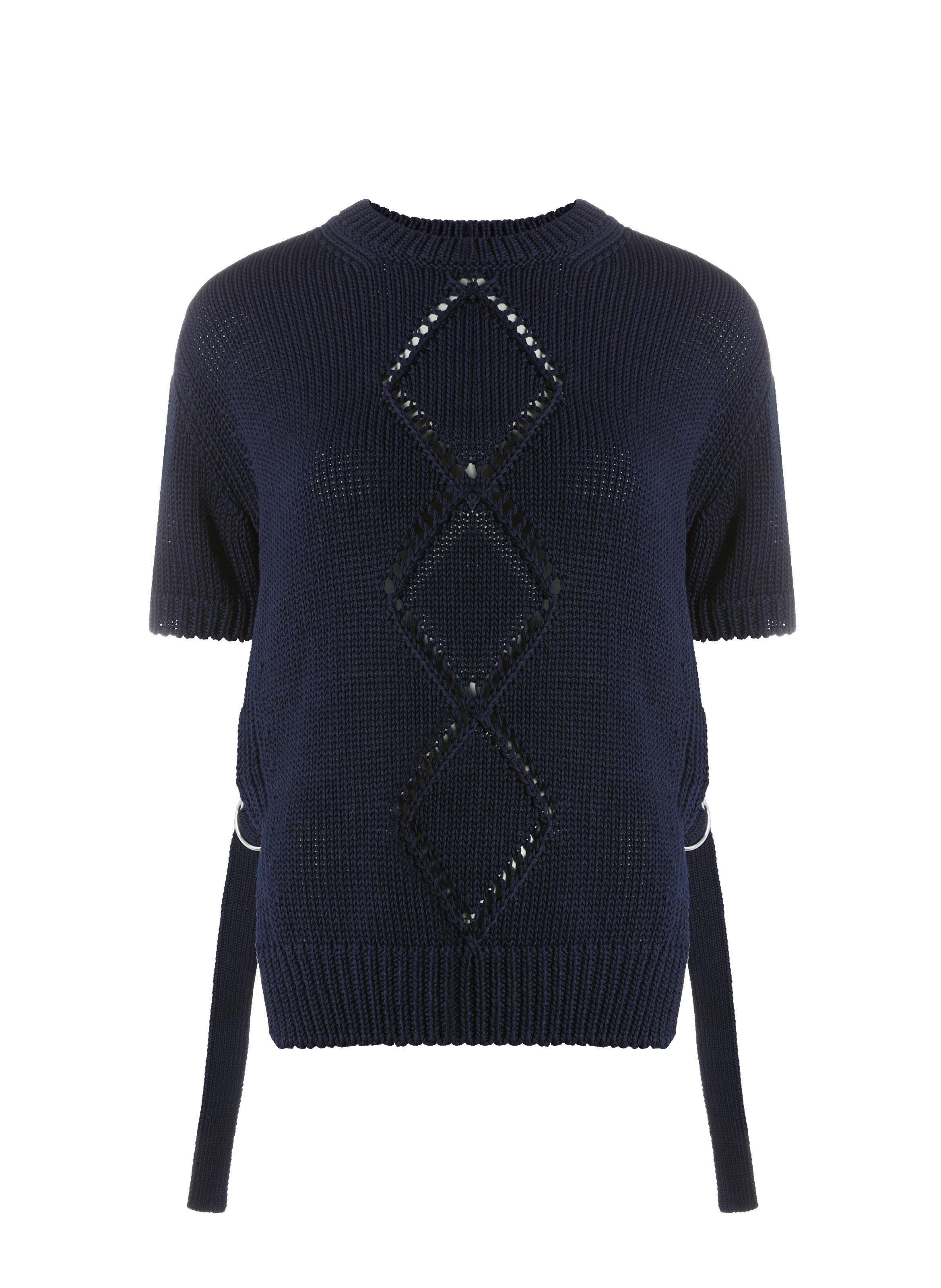 Pull à manches courtes en maille