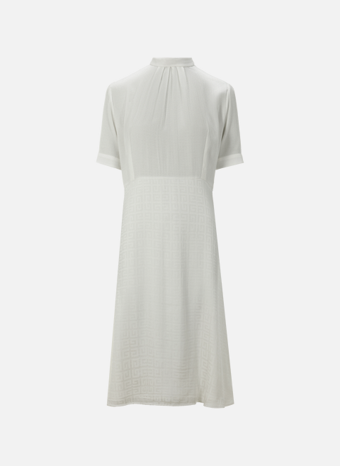 فستان من الحرير الأبيض جيفنشي 