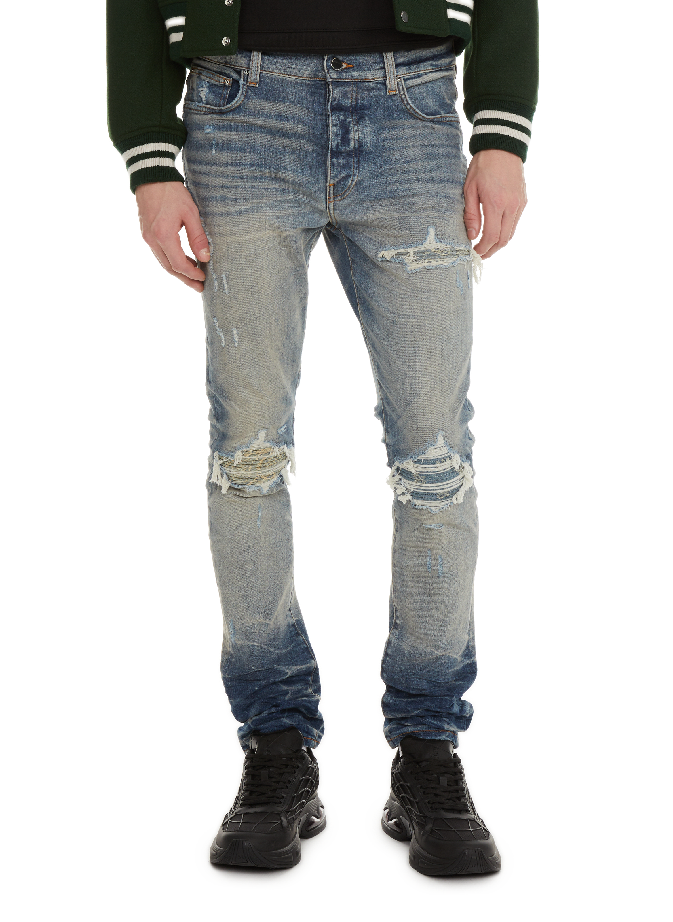 AMIRI Jean Bandana Bleu