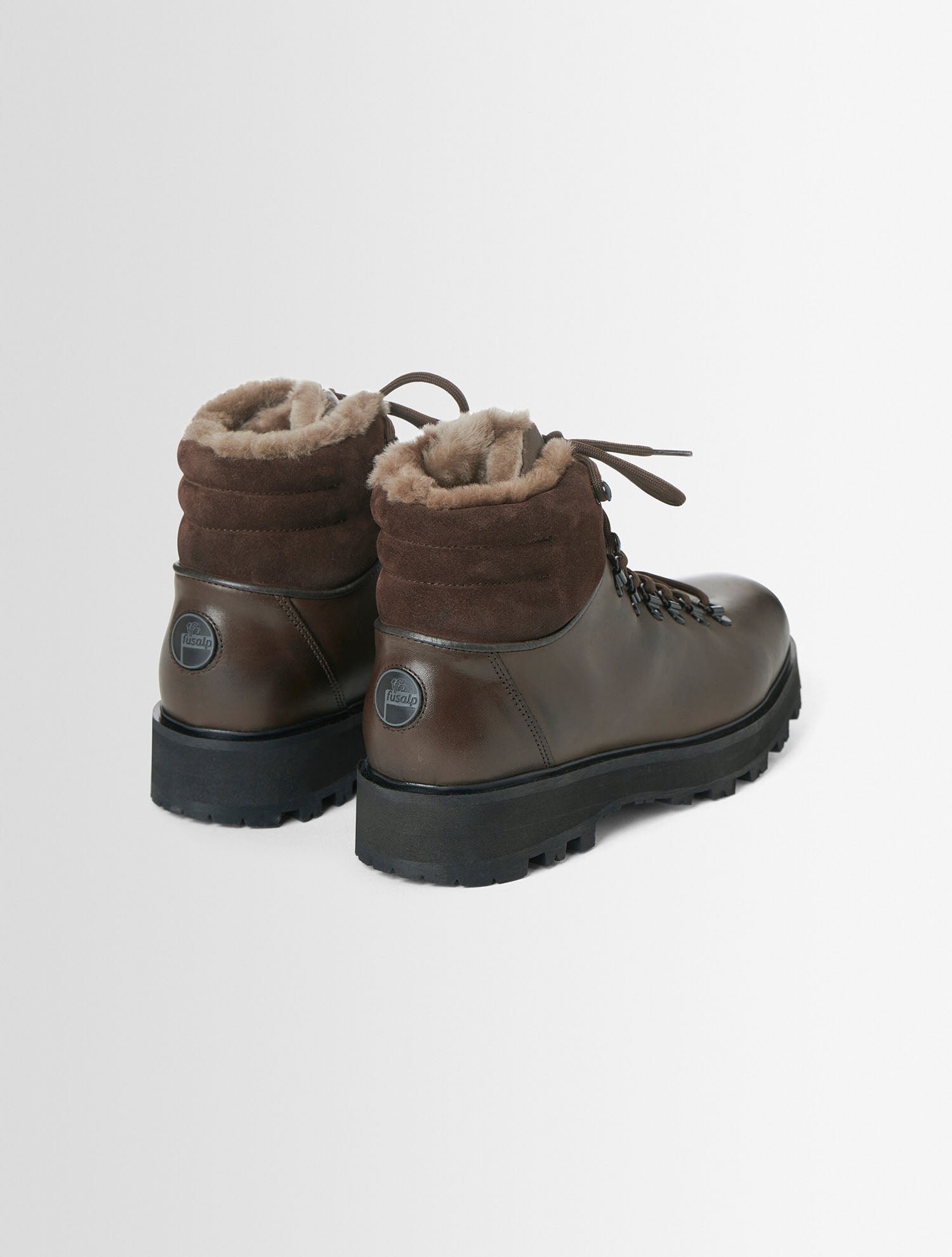 Chaussures de montagne classic boot w cuir FUSALP Beige