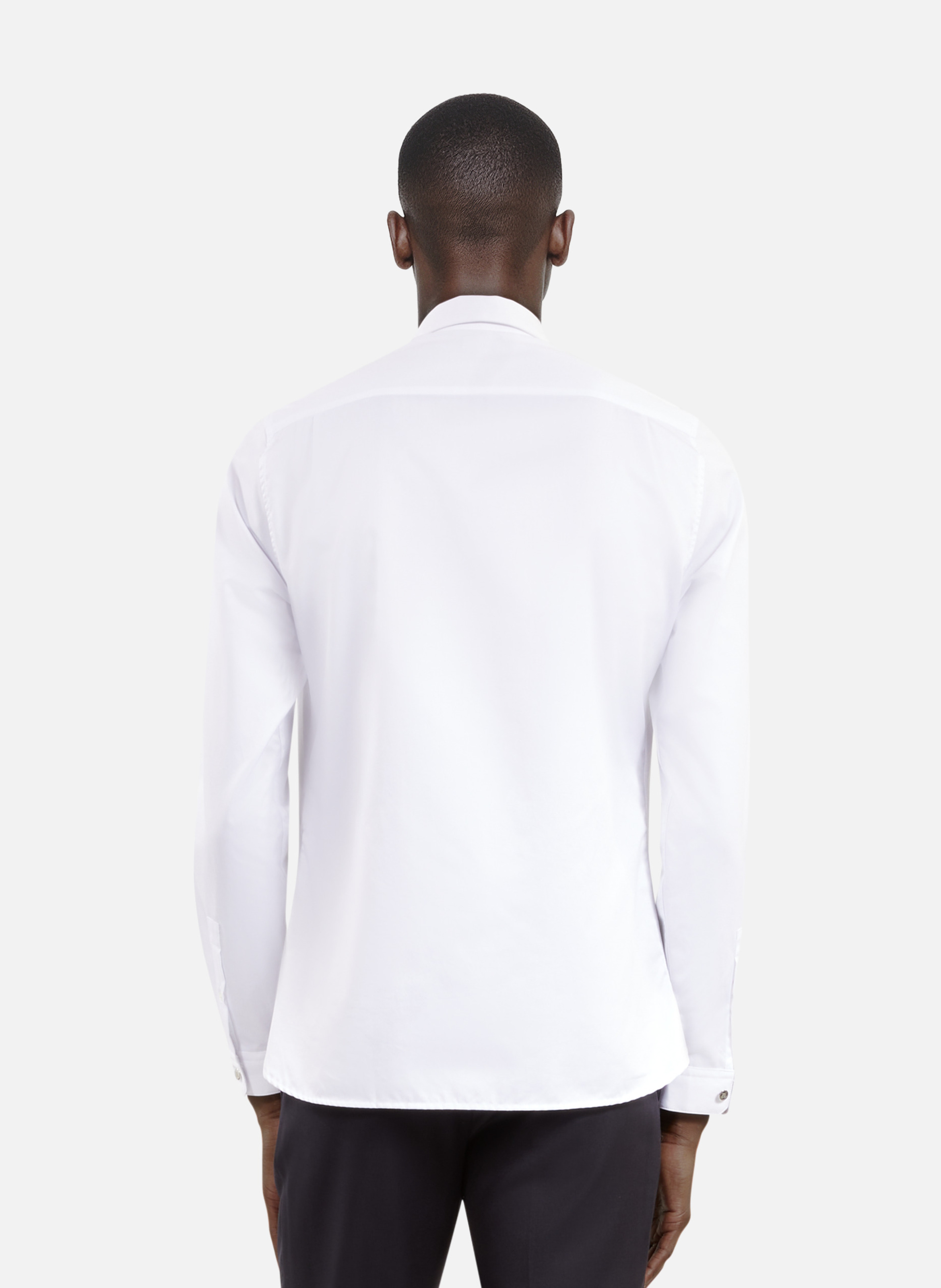 Chemise en coton col classique THE KOOPLES Blanc