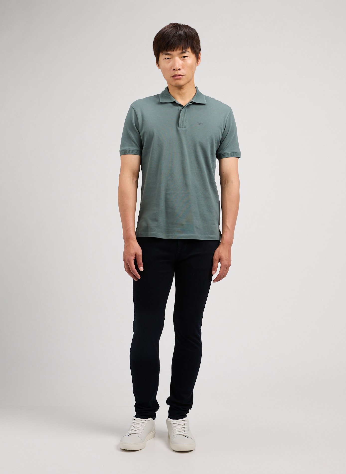 Cotton-blend slim-fit jeans 7 FOR ALL MANKIND Blue