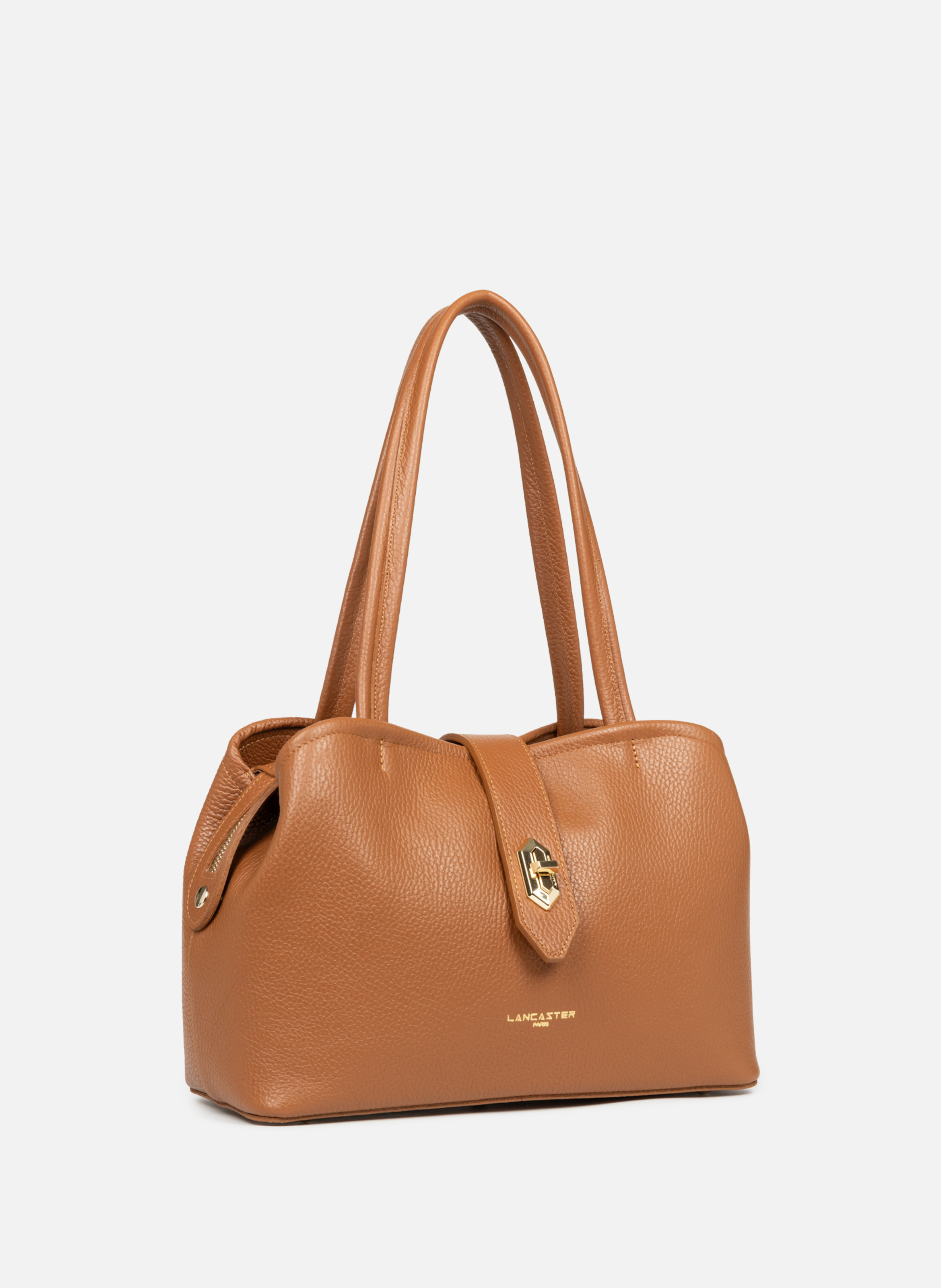 M tote bag - Top Double LANCASTER Brown