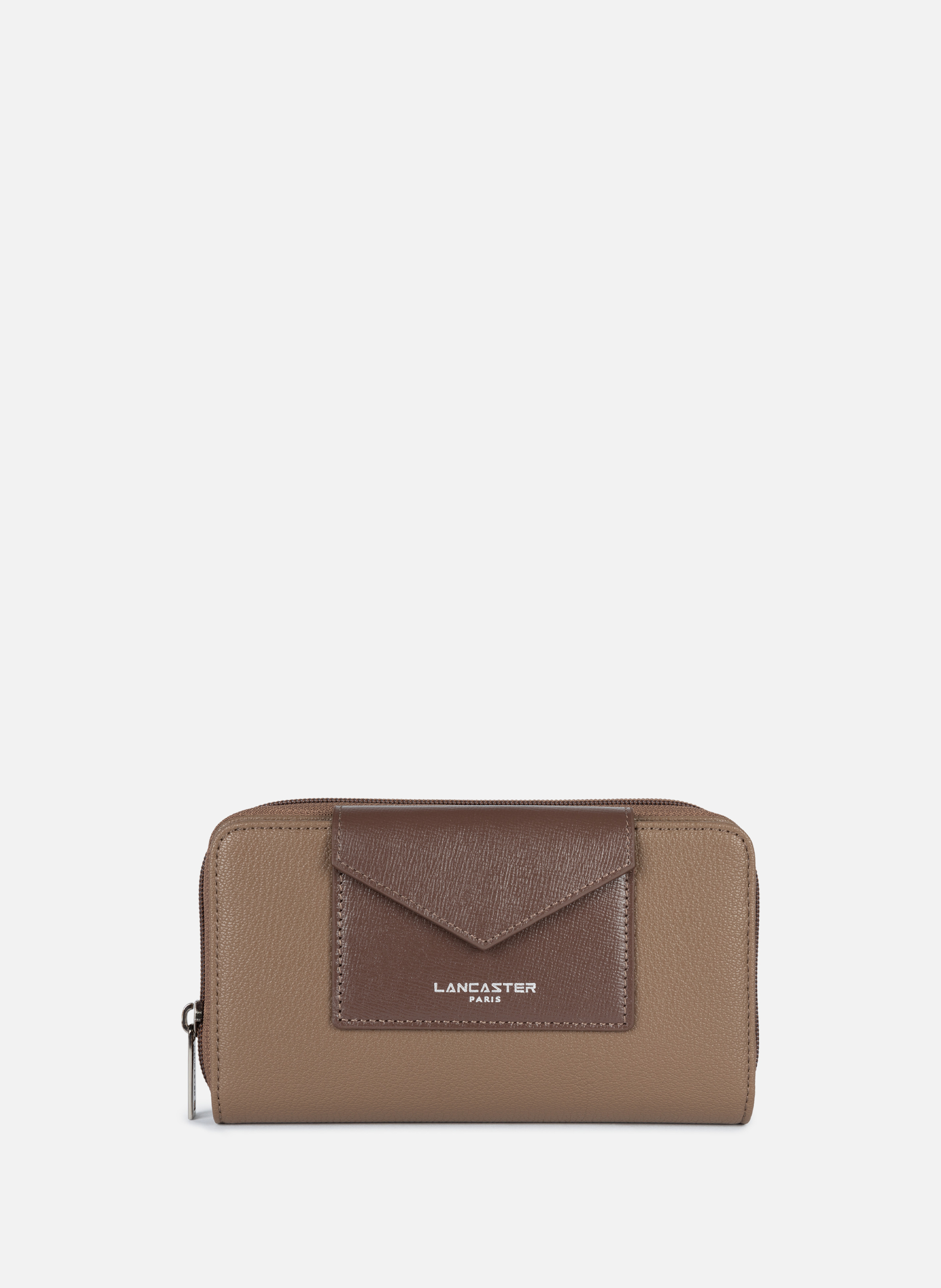 LANCASTER Back to back organizer wallet - Maya KBA Brown