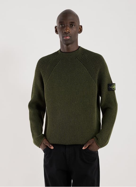 Wool blend Jumper Green by STONE ISLAND STONE ISLAND Wool blend Jumper Green