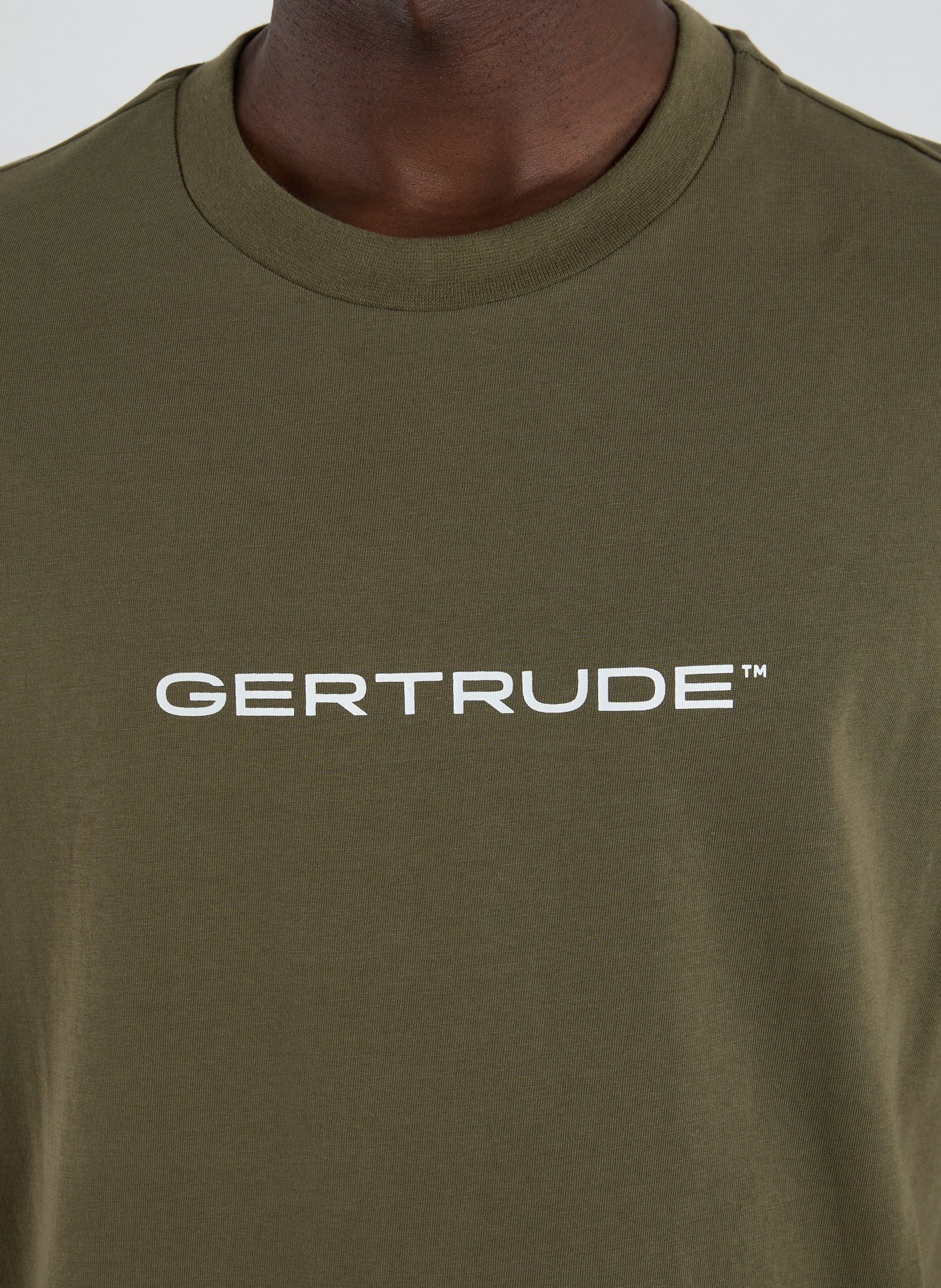 Cotton round-neck T-shirt GERTRUDE ET GASTON Khaki