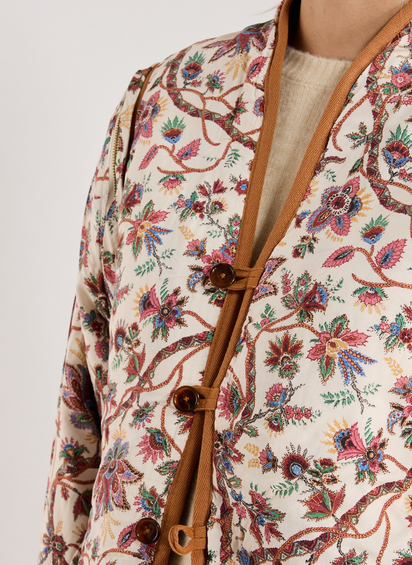 Veste aspect fleuri réversible LOUISE MISHA Multicolore