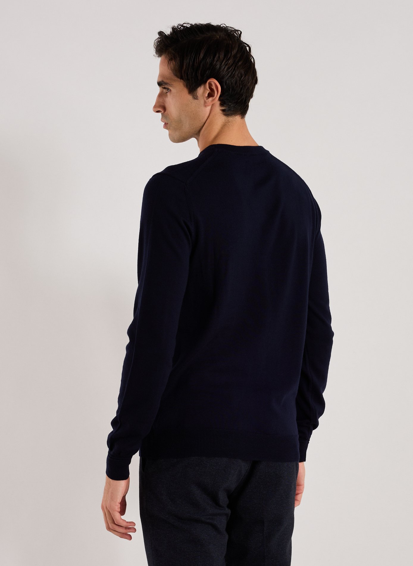 Wool V-neck Jumper FACONNABLE Blue
