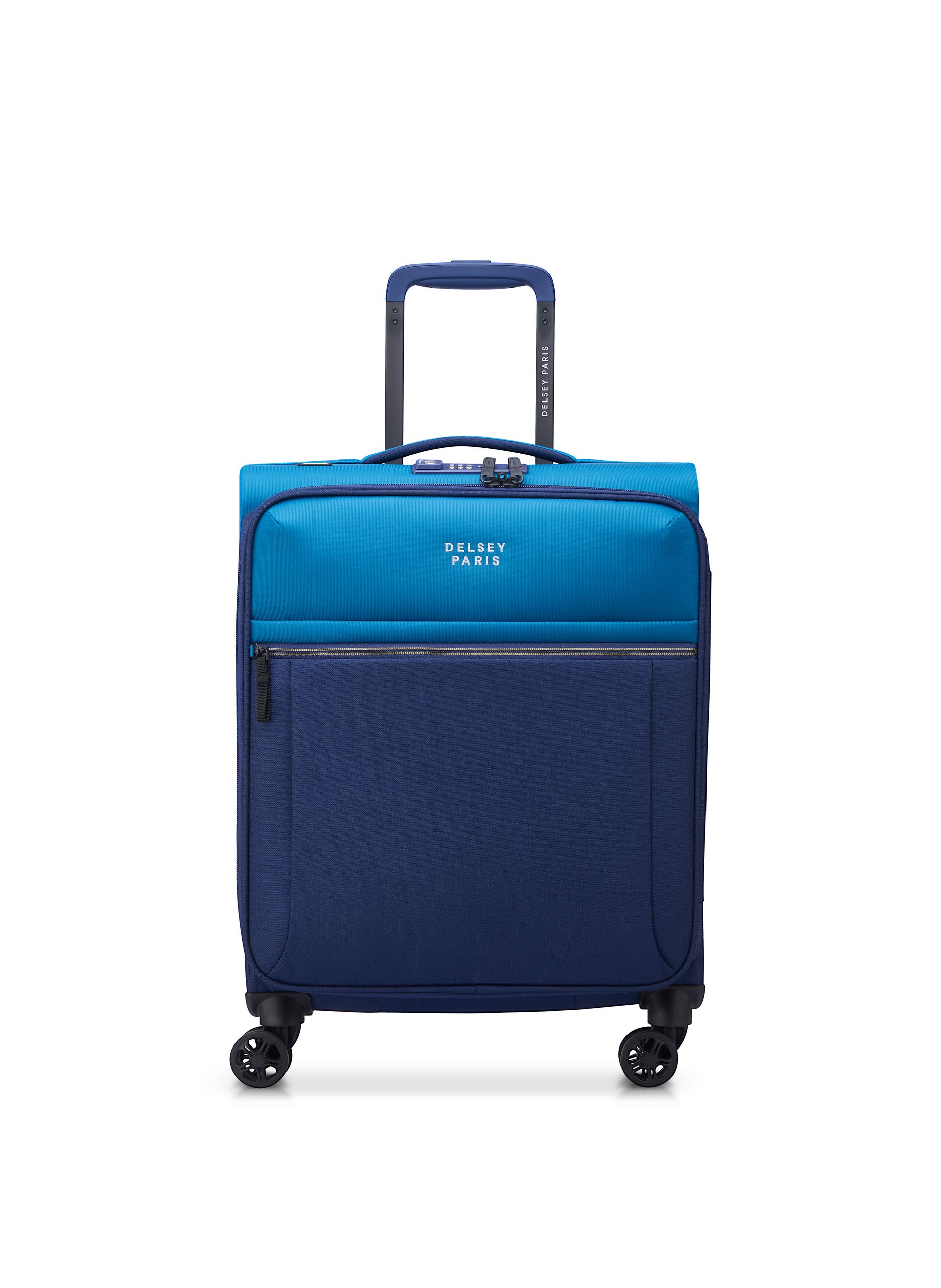 Valise cabine souple taille s - brochant 3 DELSEY PARIS Bleu