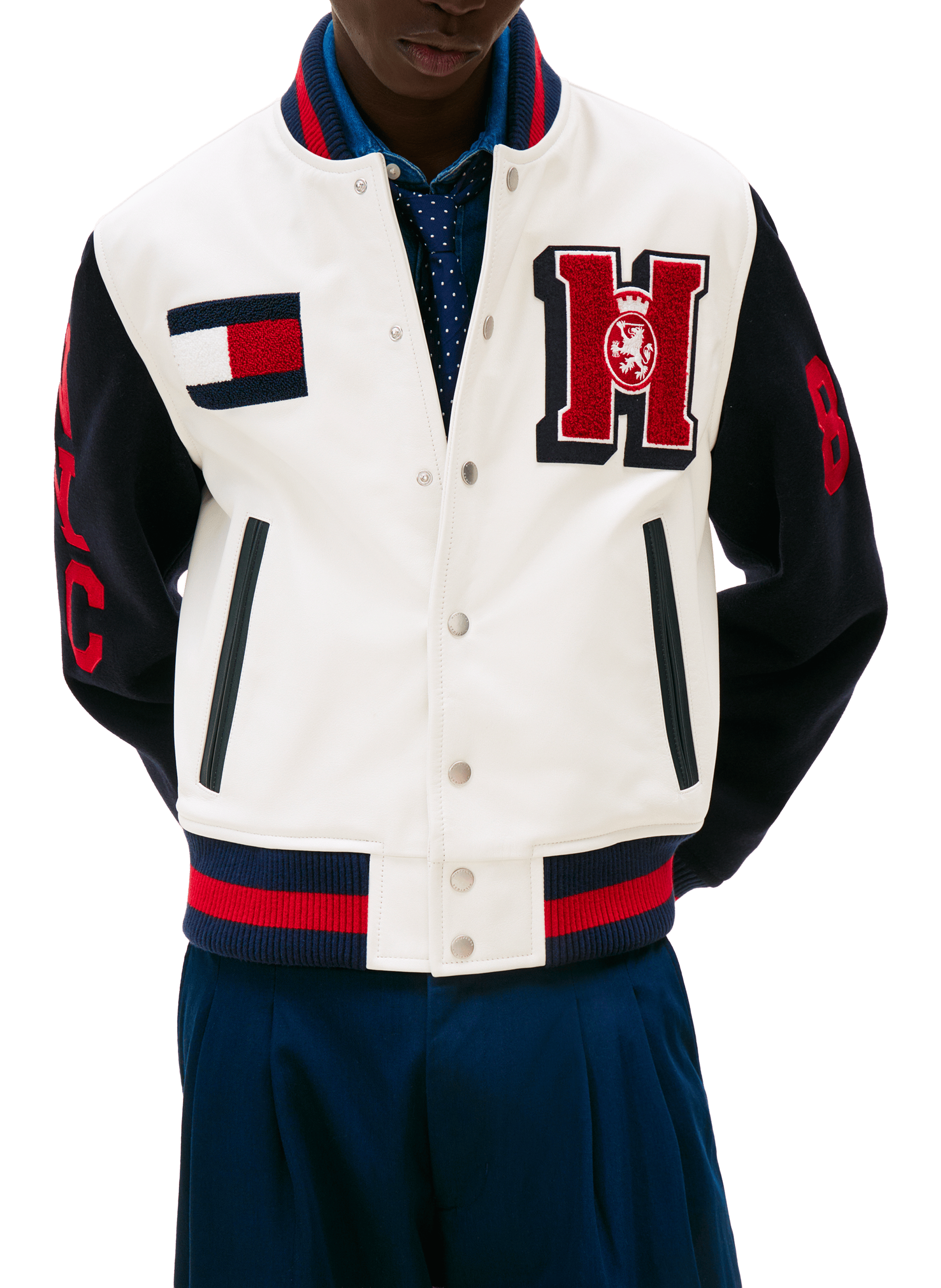 Teddy cut jacket with logo TOMMY HILFIGER Beige