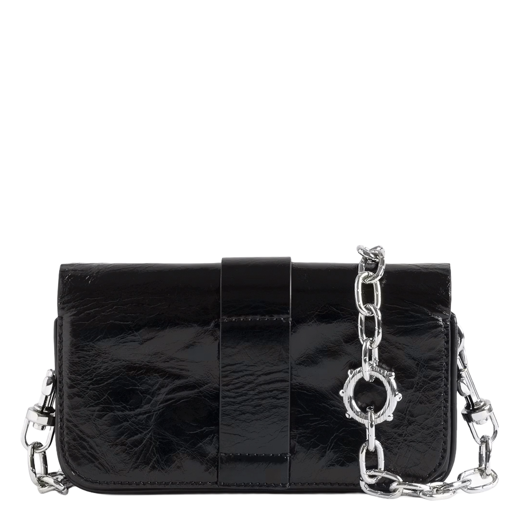 Sac bandoulière en cuir kate wallet ZADIG&VOLTAIRE Noir