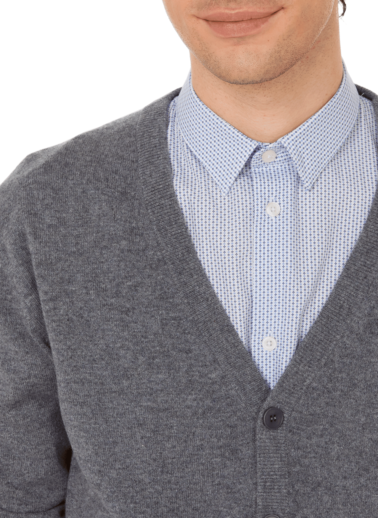 Gilet en cachemire AU PRINTEMPS PARIS Gris