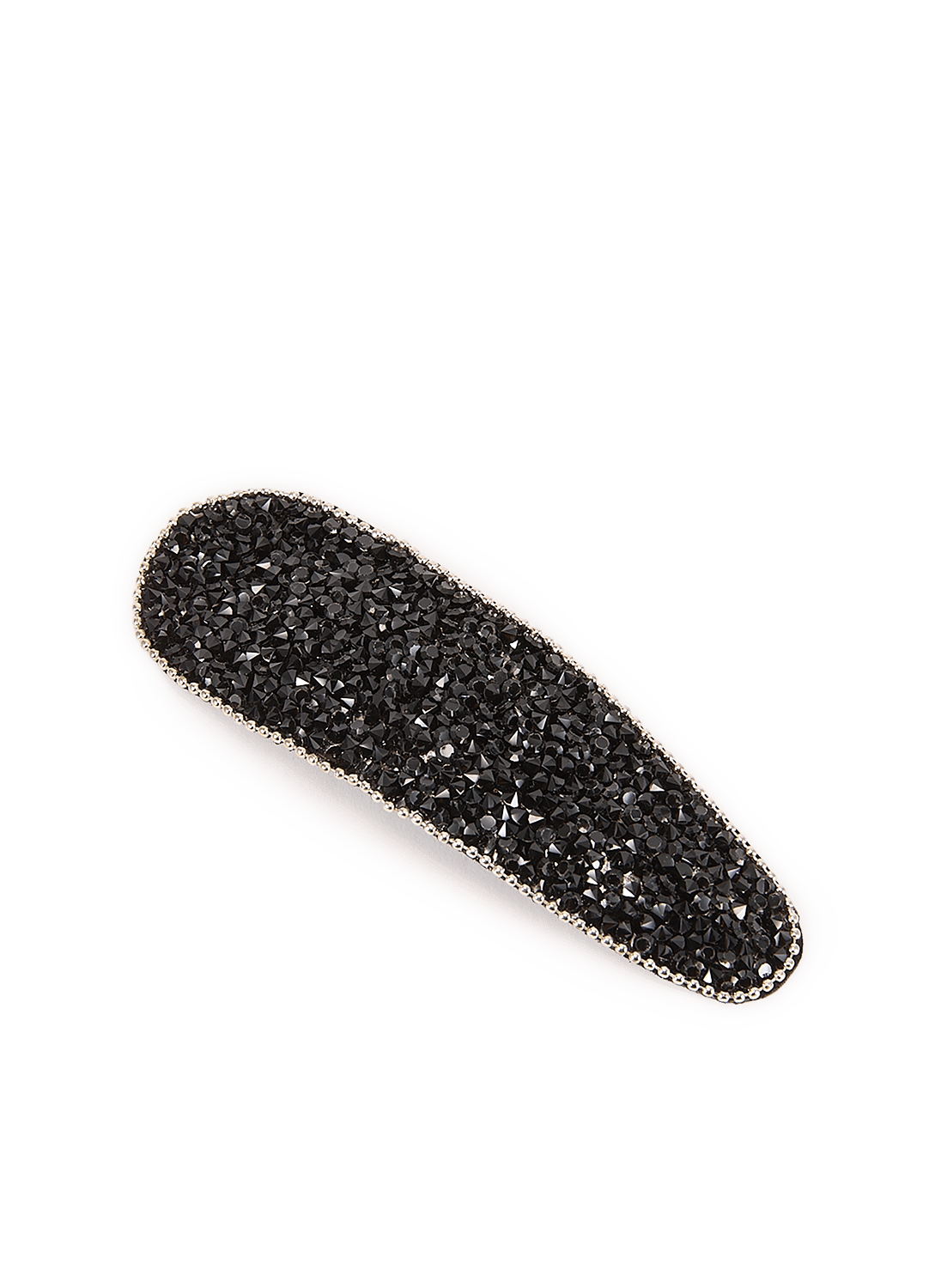 Barette ovale à strass  SAISON 1865 Noir