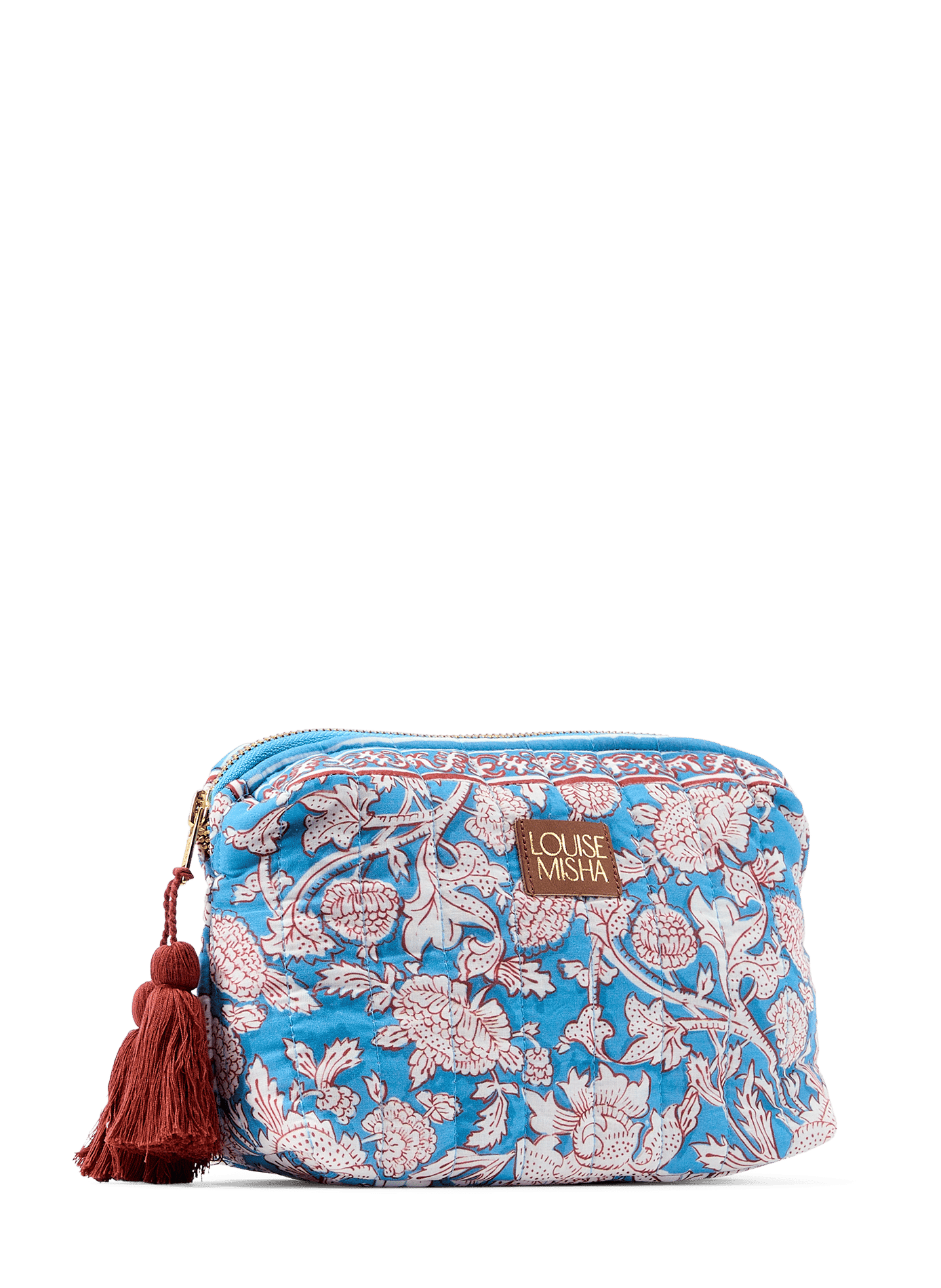 Pochette Teiki imprimée en coton LOUISE MISHA Bleu