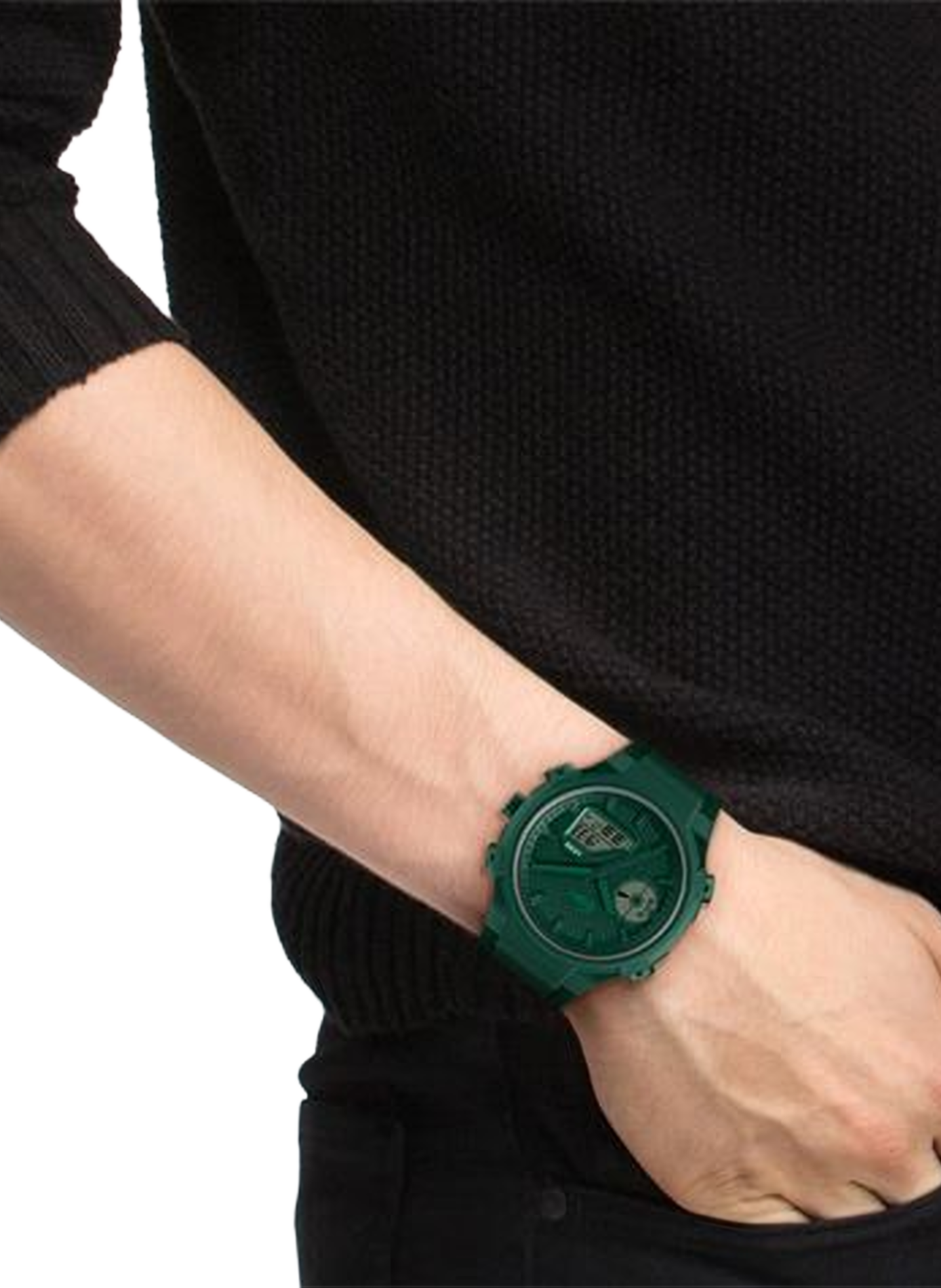 Montre quartz LC33 en silicone LACOSTE MONTRES Vert