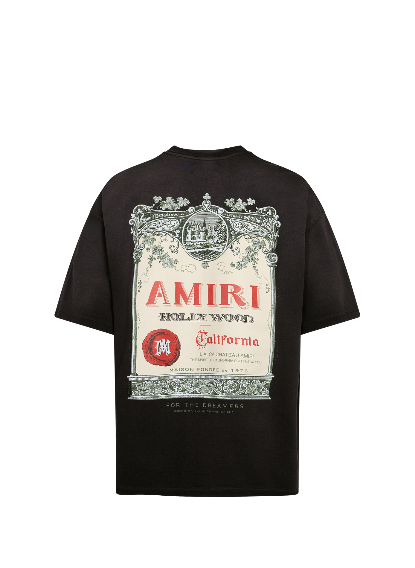 Biker-style cotton t-shirt AMIRI Black