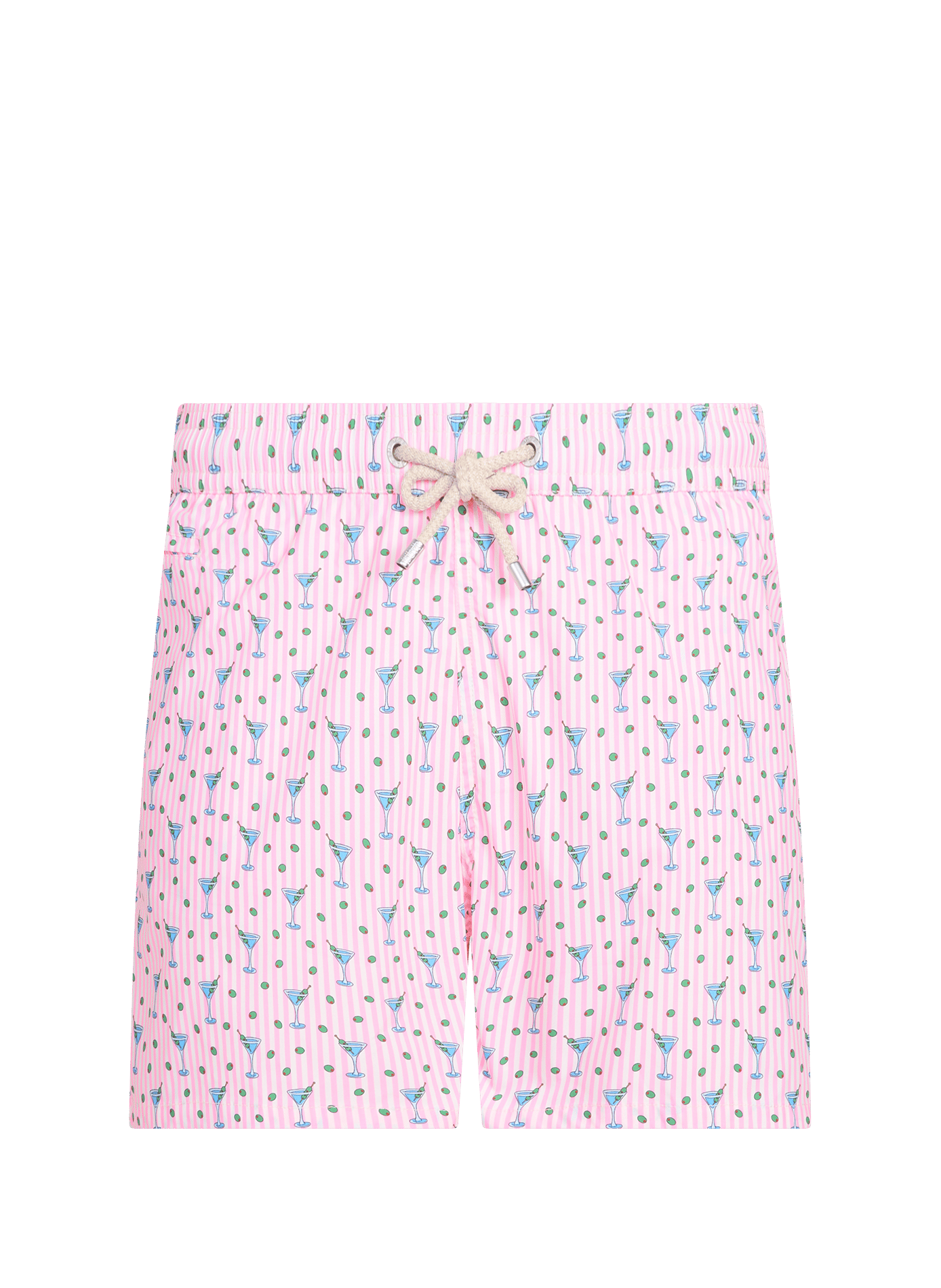 Short de bain stretch à imprimé fleuri MC2 SAINT BARTH Rose