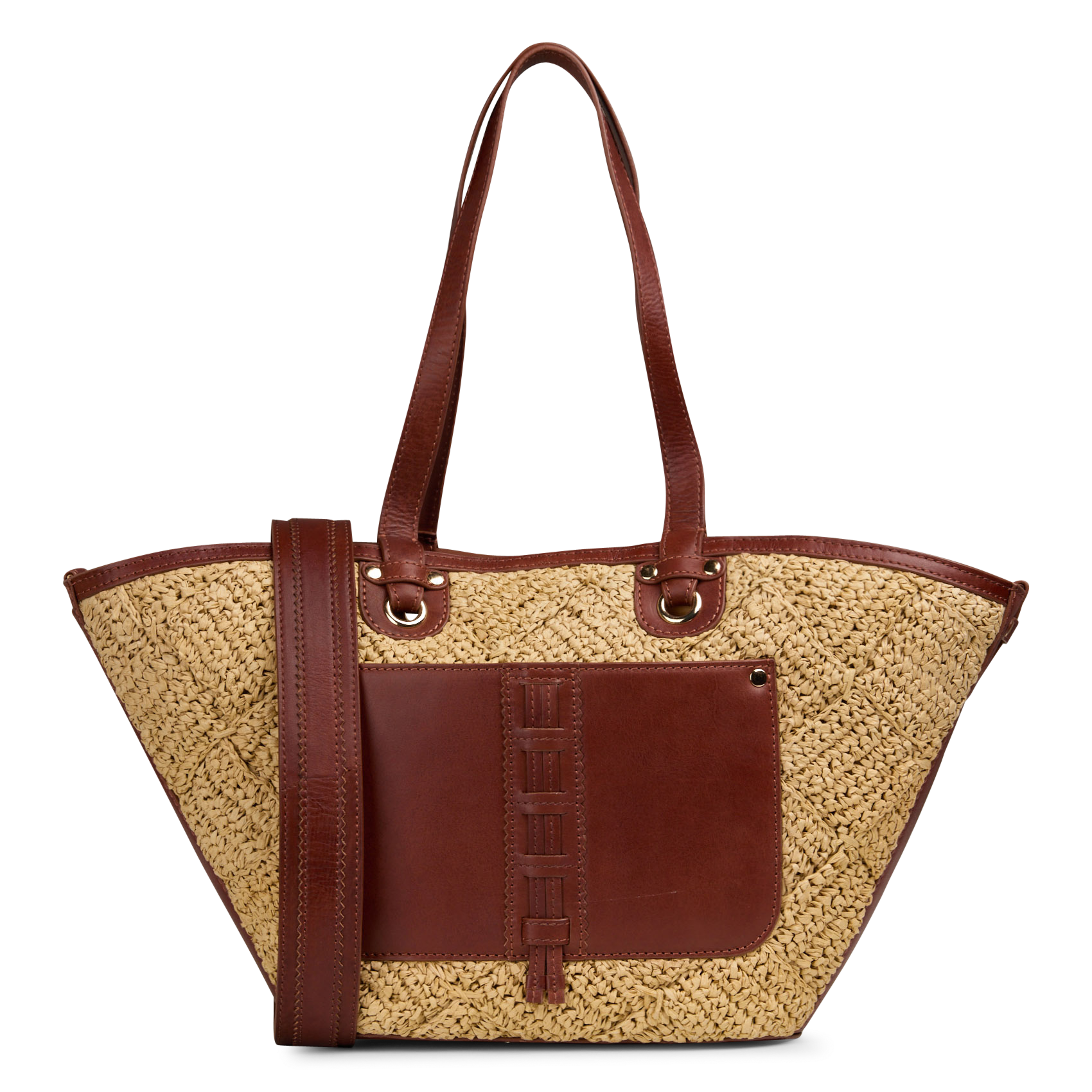 Panier en raphia lucien MAISON 123 Blanc