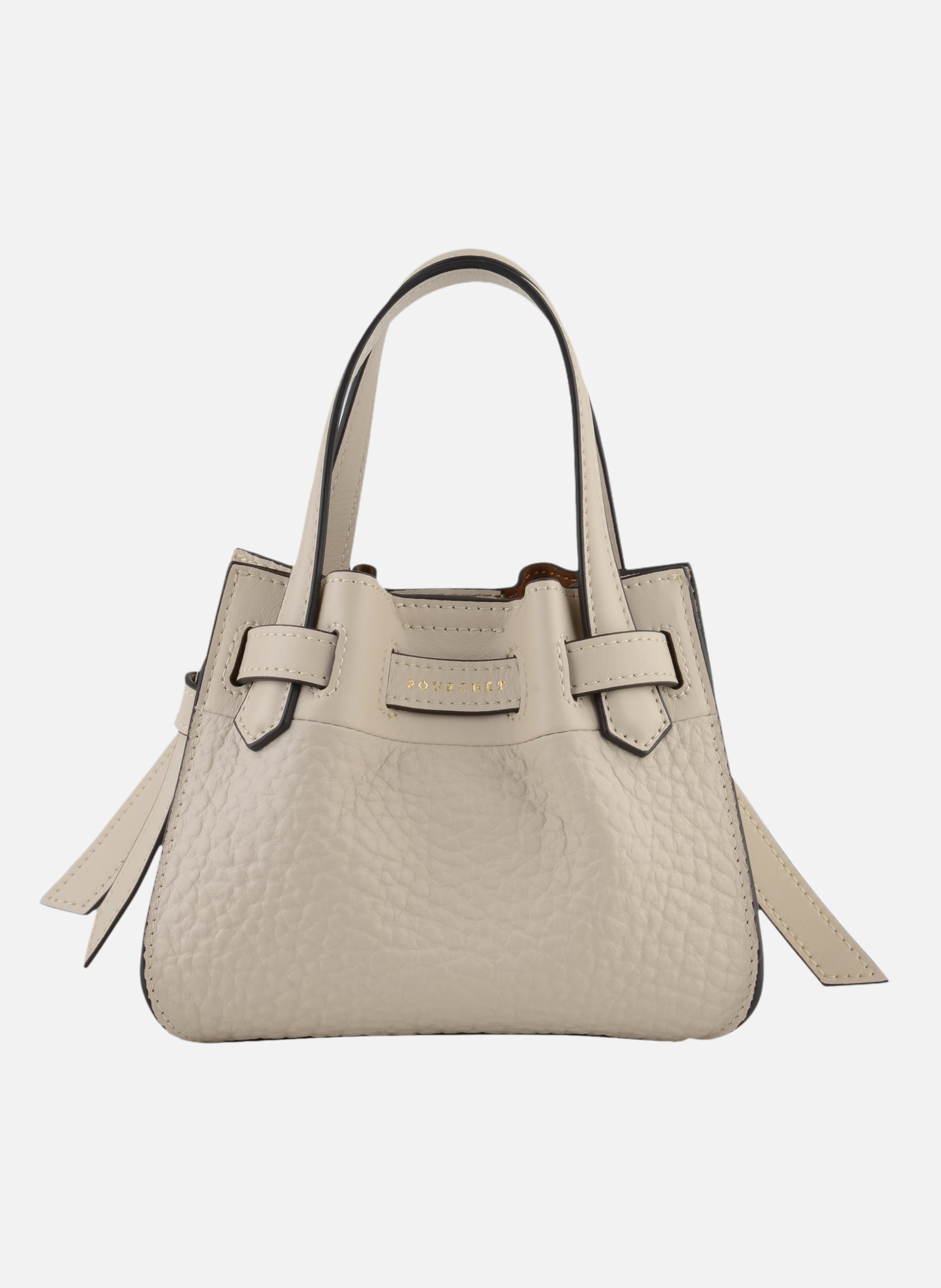 Blossom | sac à main nano en cuir de vachette  Beige