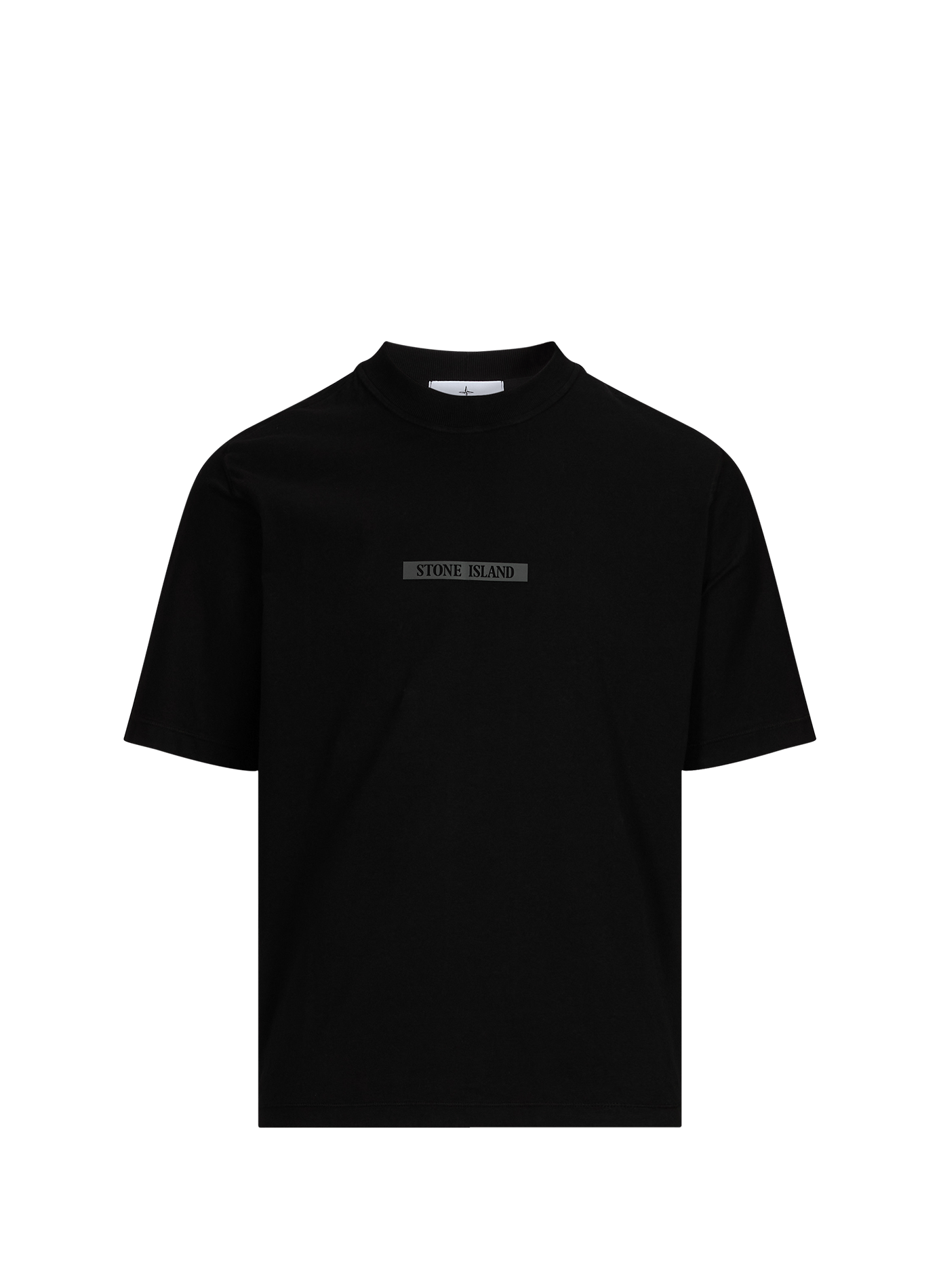 Straight-fit cotton T-shirt  STONE ISLAND Black