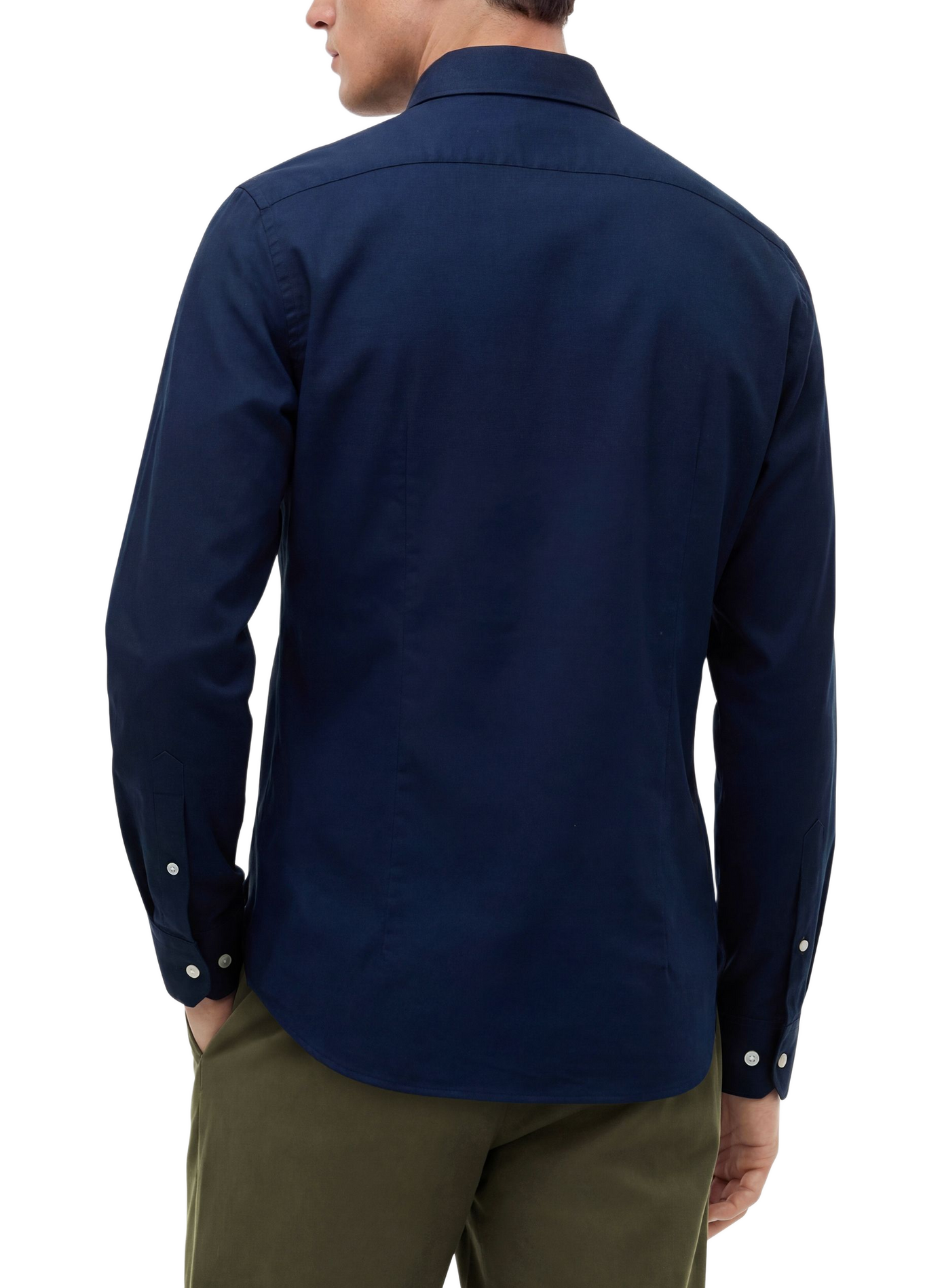 Straight classic collar shirt in cotton TOMMY HILFIGER Blue
