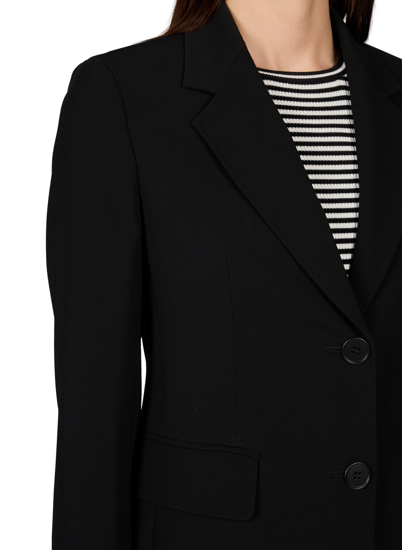 Blazer Link à simple boutonnage MAX MARA STUDIO Noir