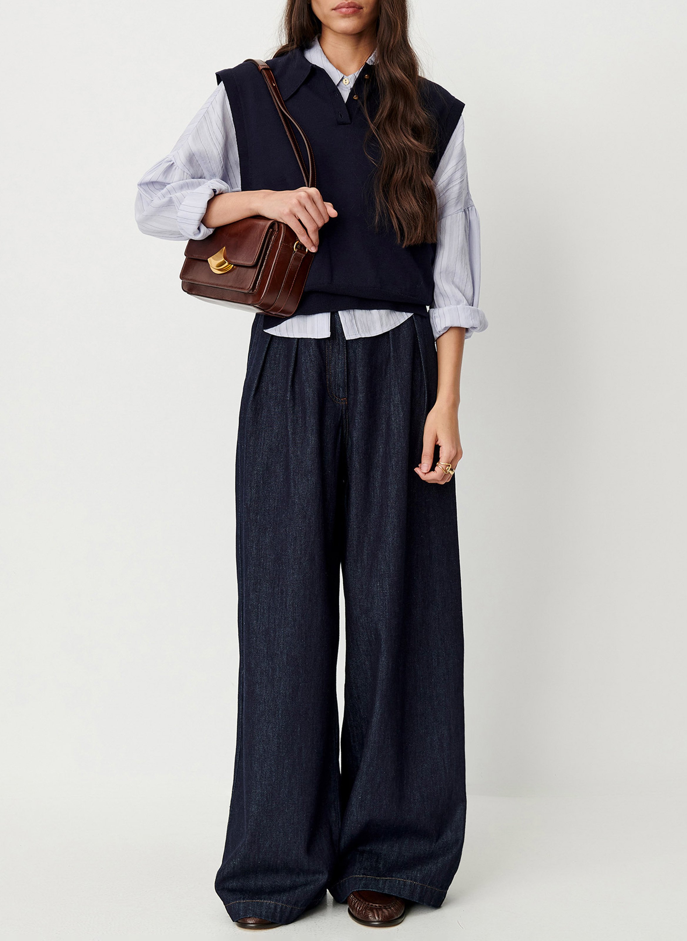 Pull oversize en laine mathy SESSUN Bleu