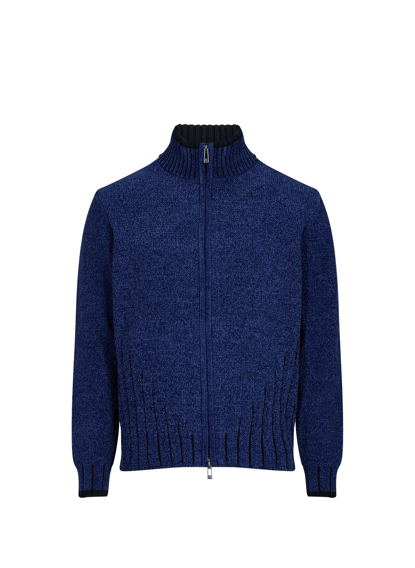 Straight knit sweater with high neck ARMANI EXCHANGE Blue