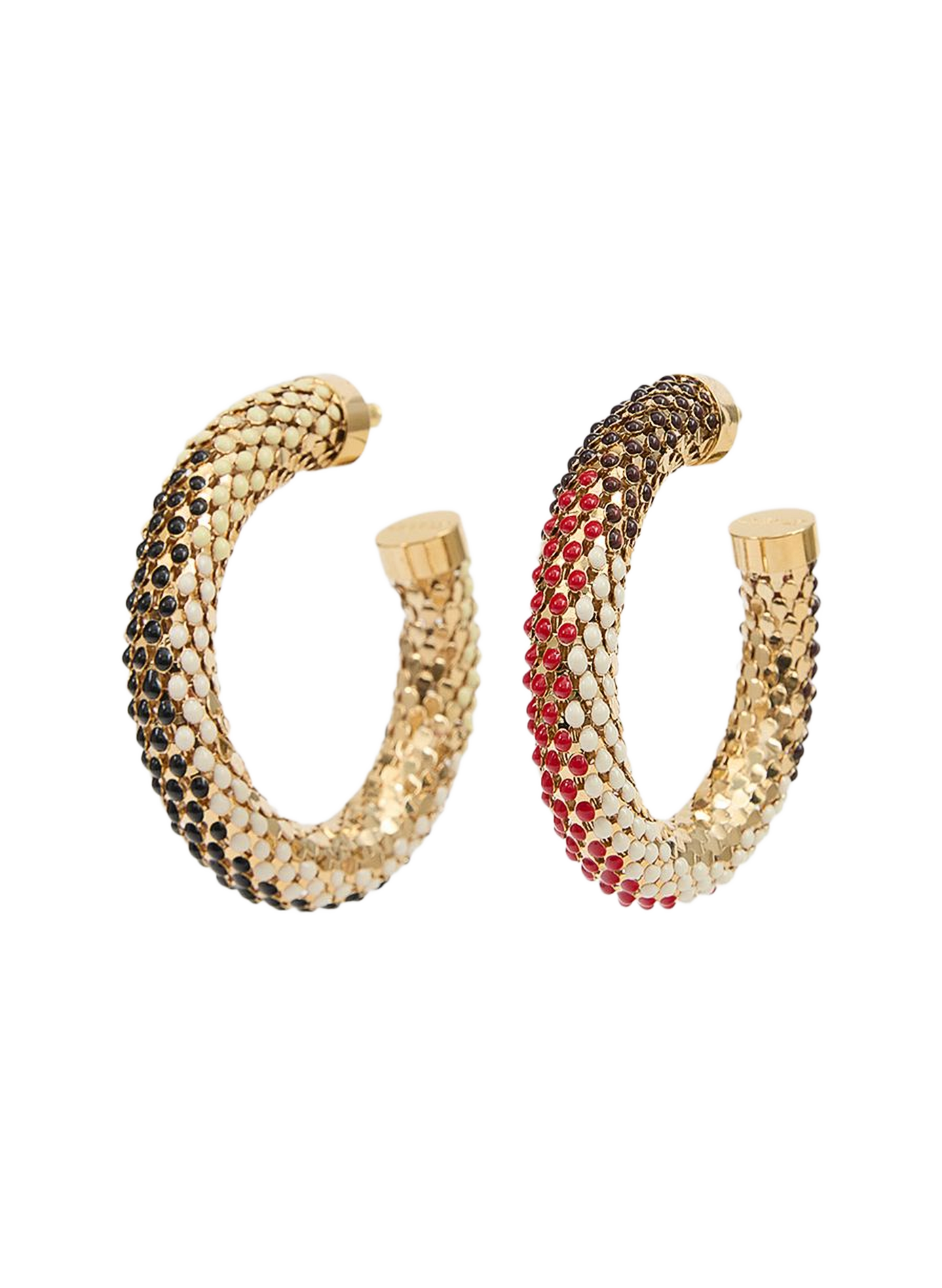 Boucles d'oreille Doria créoles ISABEL MARANT Rouge