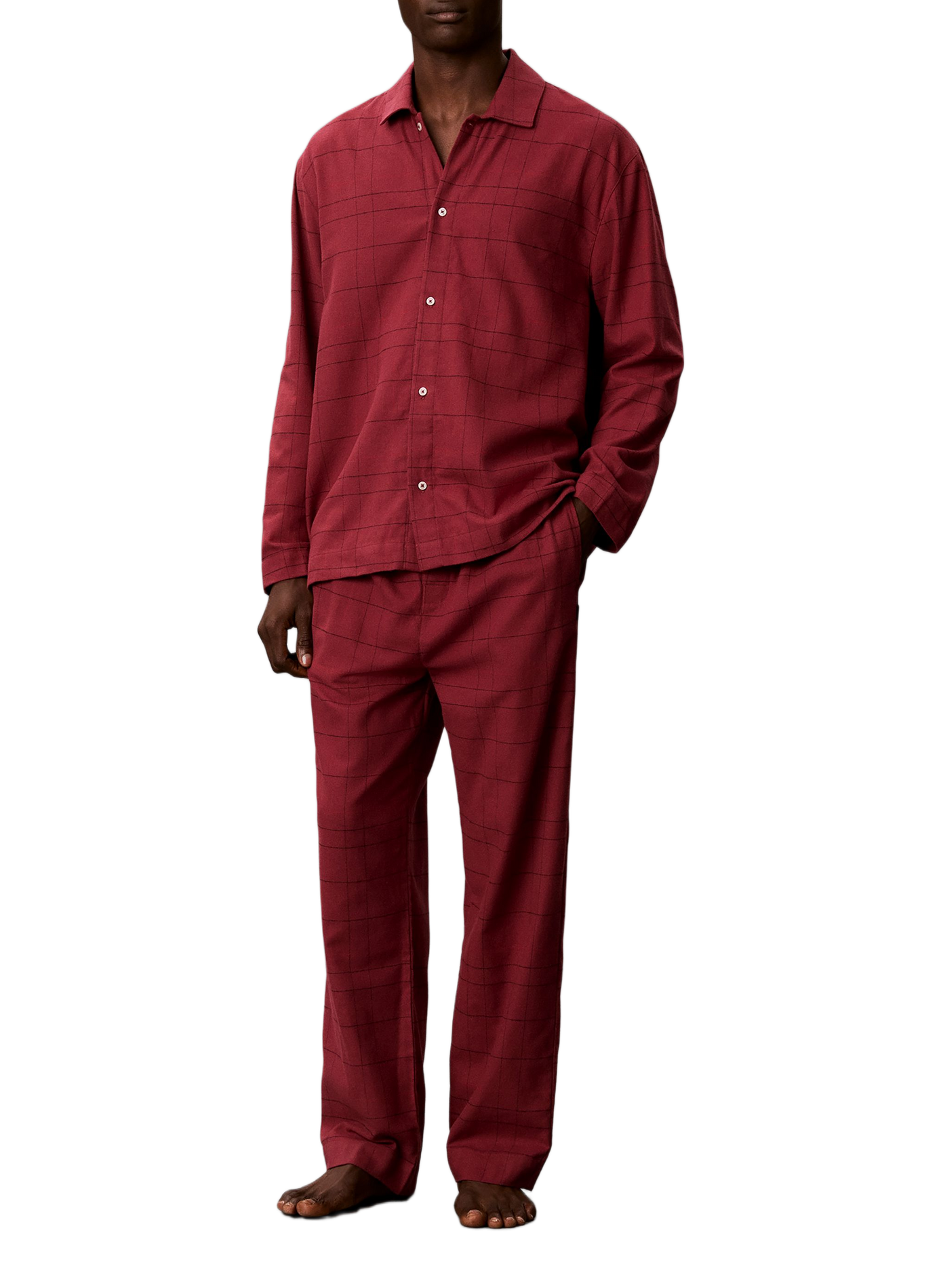 Ensemble de pyjama à carreaux CALVIN KLEIN Rouge