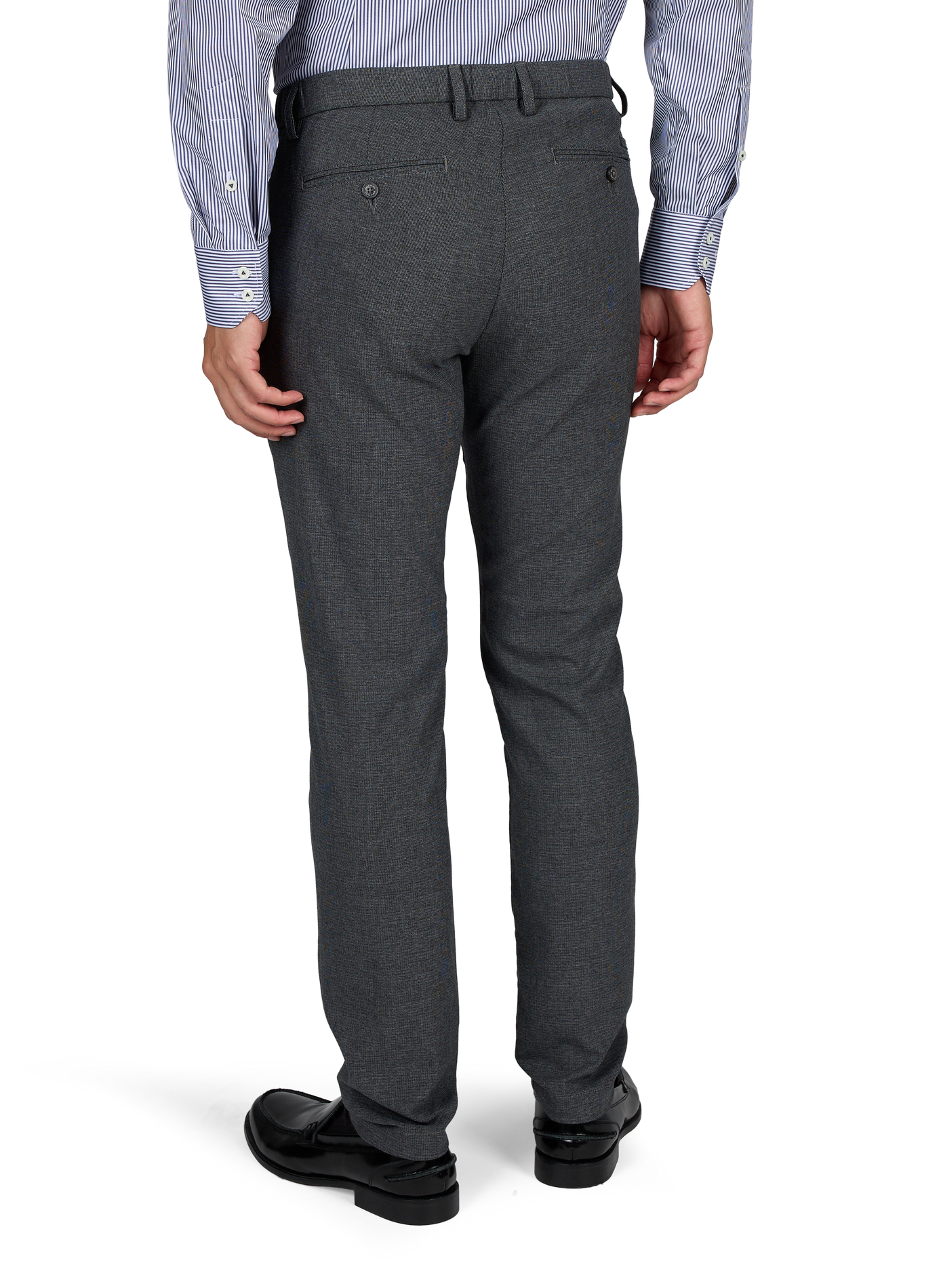 Gerade geschnittene Hose mit Strick-Effekt PIERRE CARDIN Grau