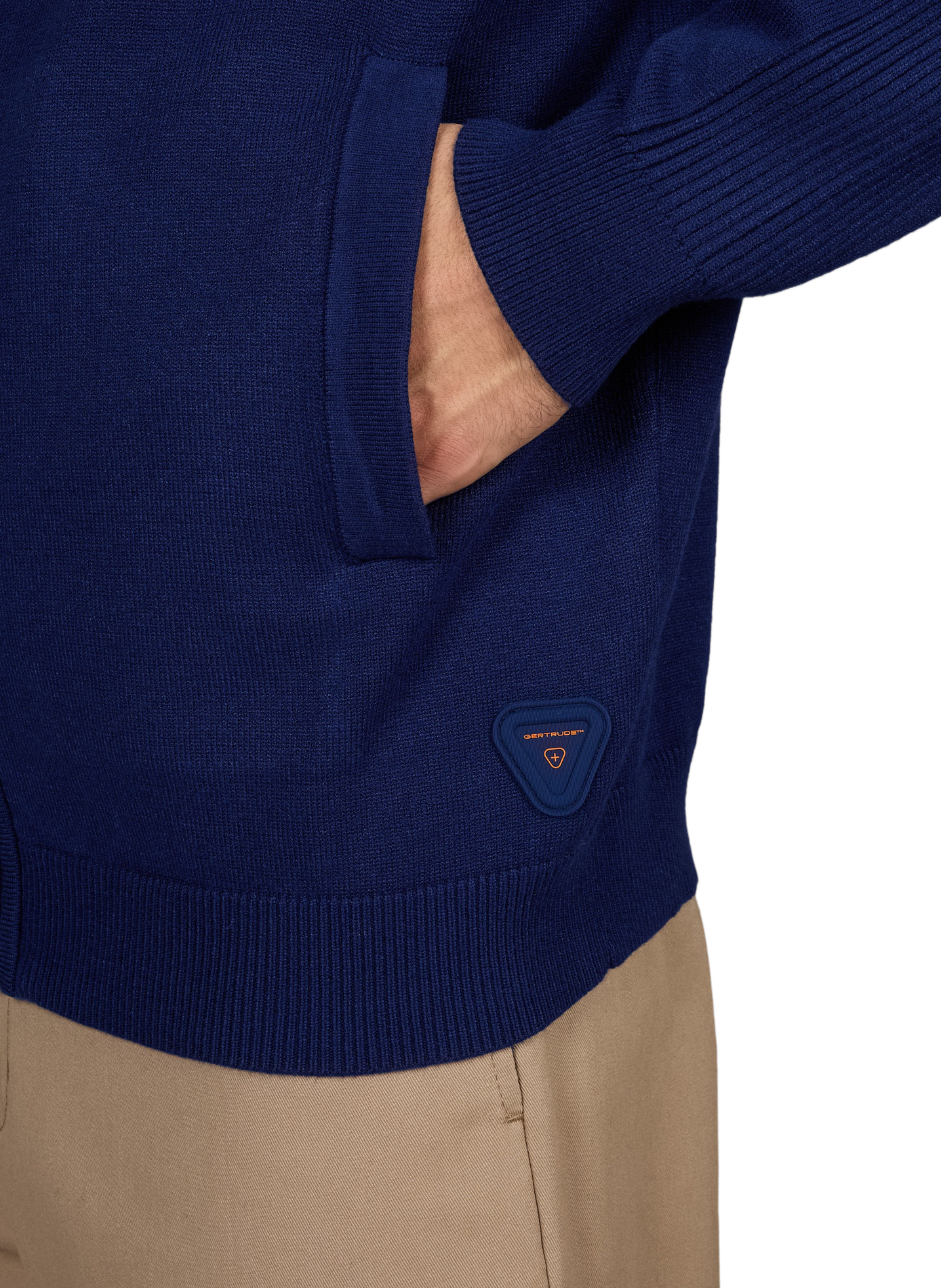 Straight-fit Seb high-neck sweatshirt GERTRUDE Blue