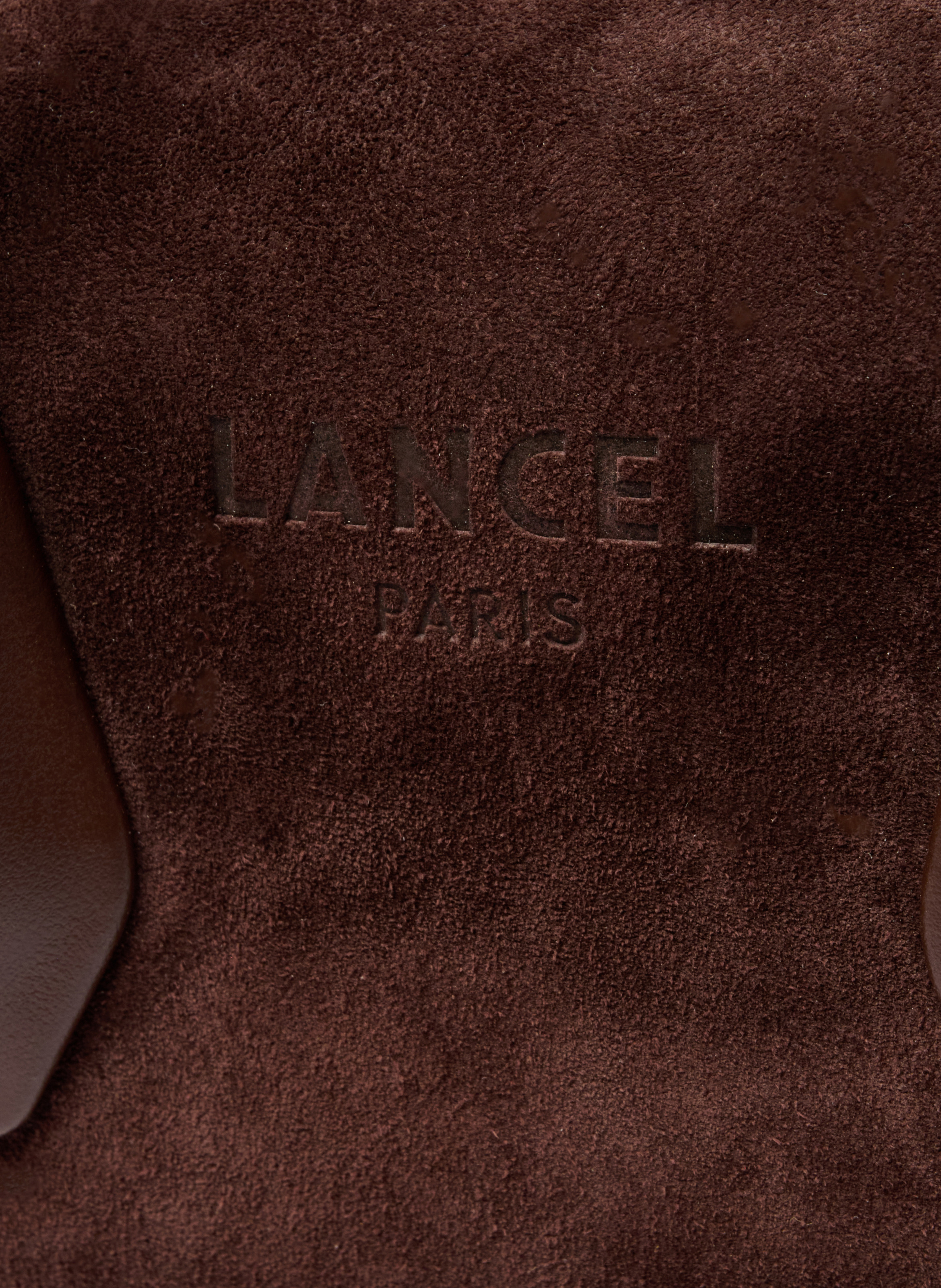 Mini sac bowling bcbg de lancel en cuir LANCEL Marron
