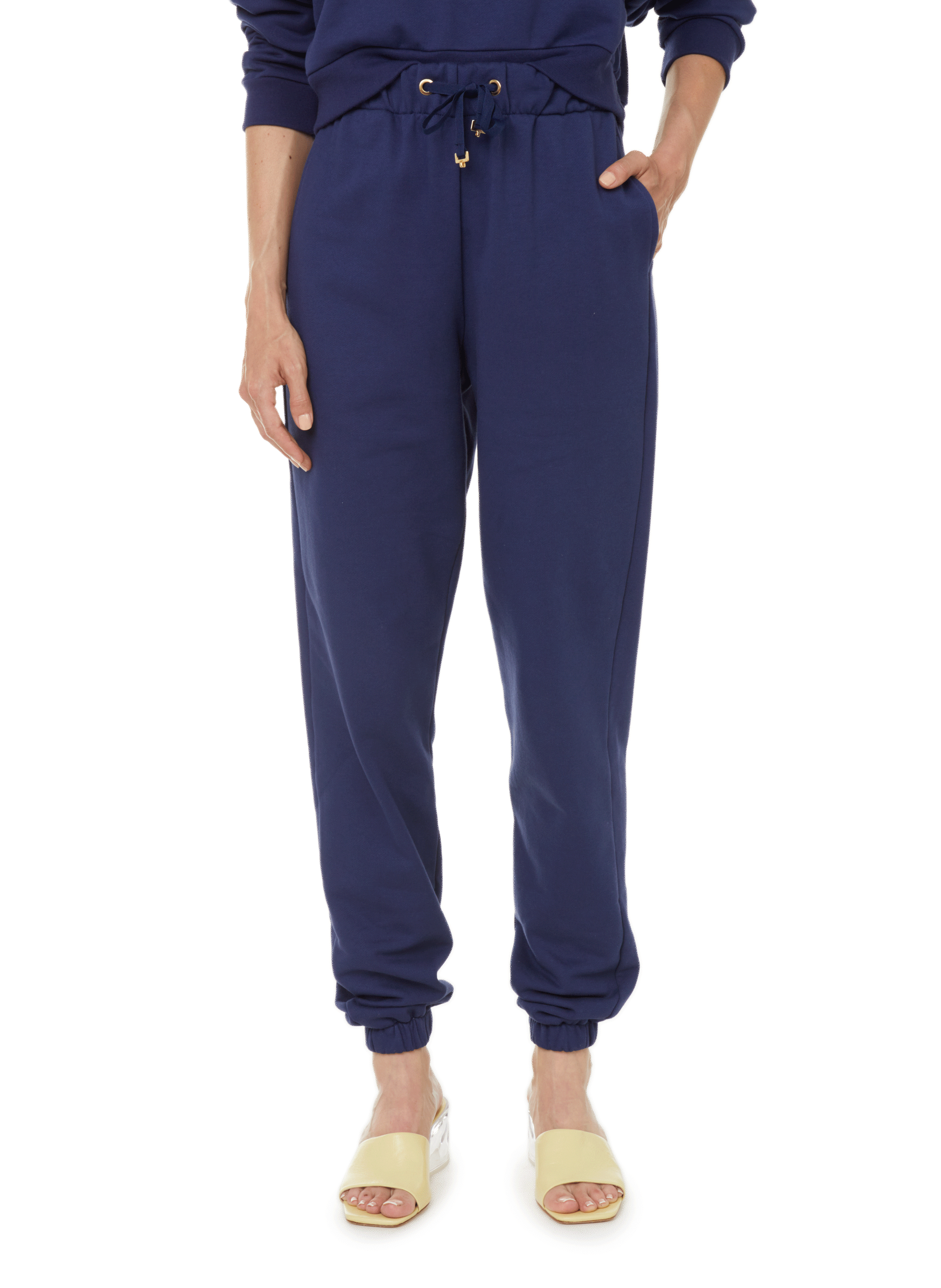 THE SOCIAL SUNDAY Pantalon de survêtement en coton Bleu