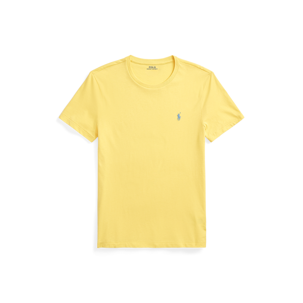 Polo Ralph Lauren Patchwork-effect Cotton T-shirt In Yellow