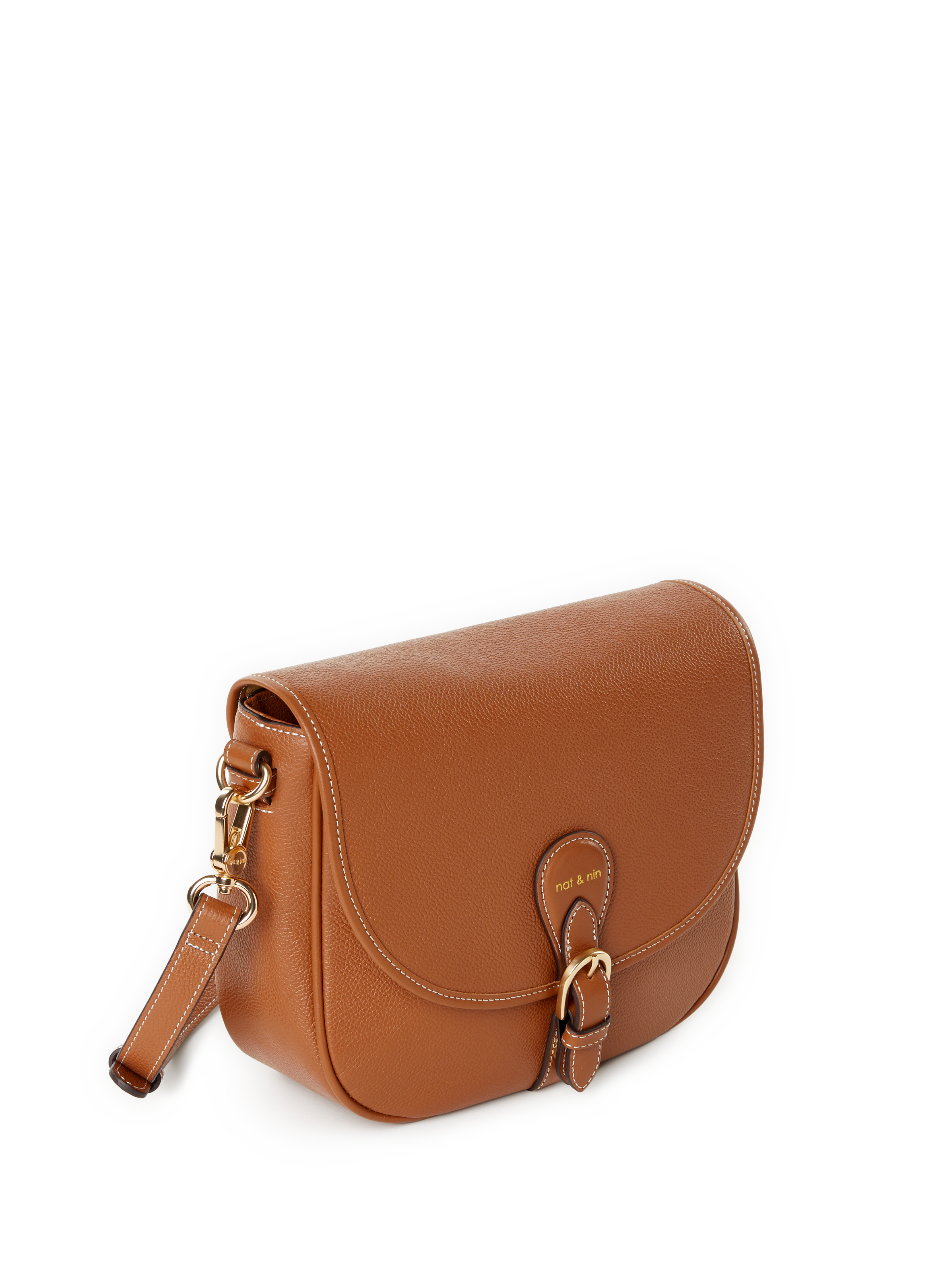 Sac besace en cuir Olivia NAT &amp; NIN Marron