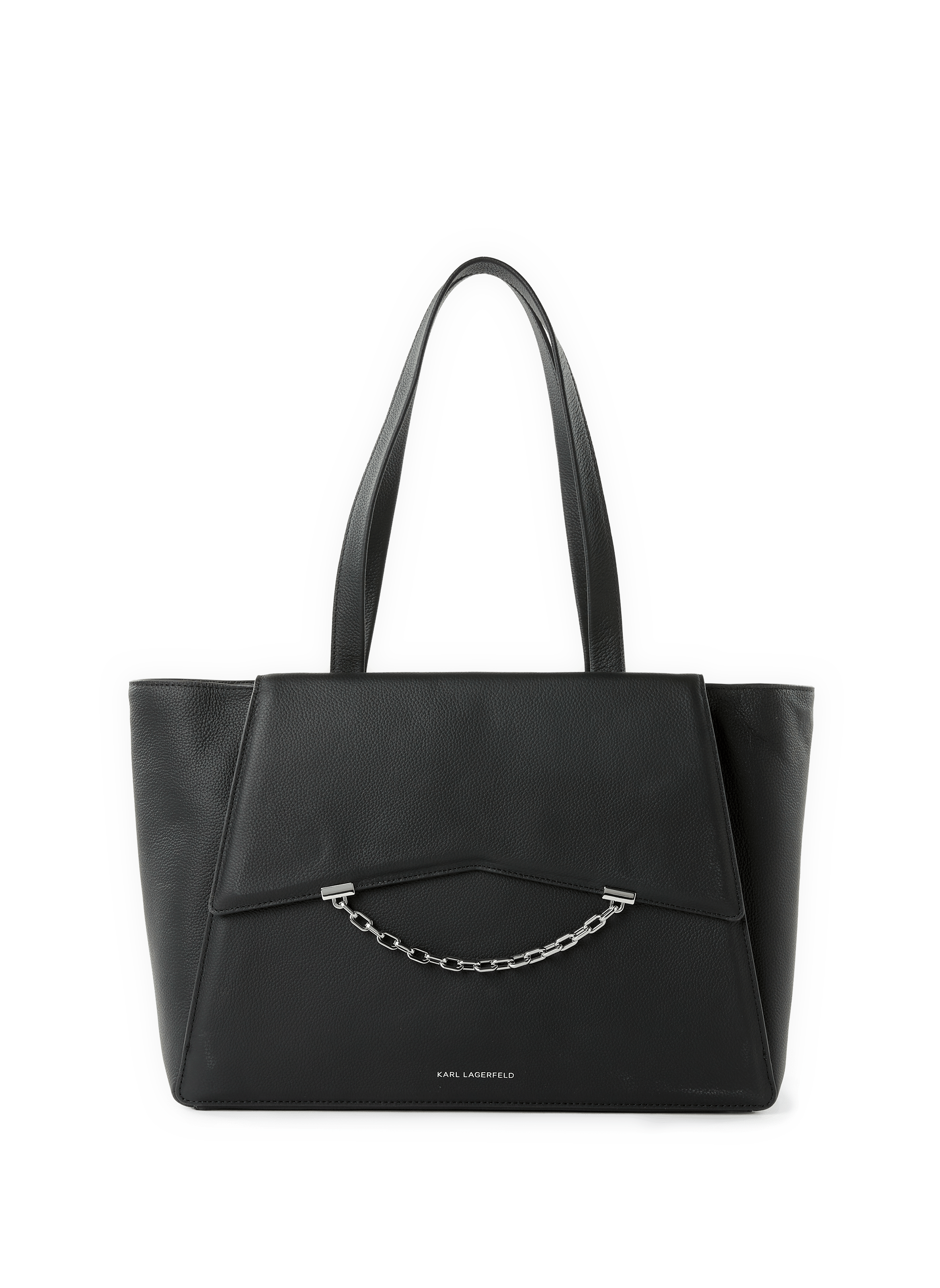Sac cabas en cuir  KARL LAGERFELD Noir