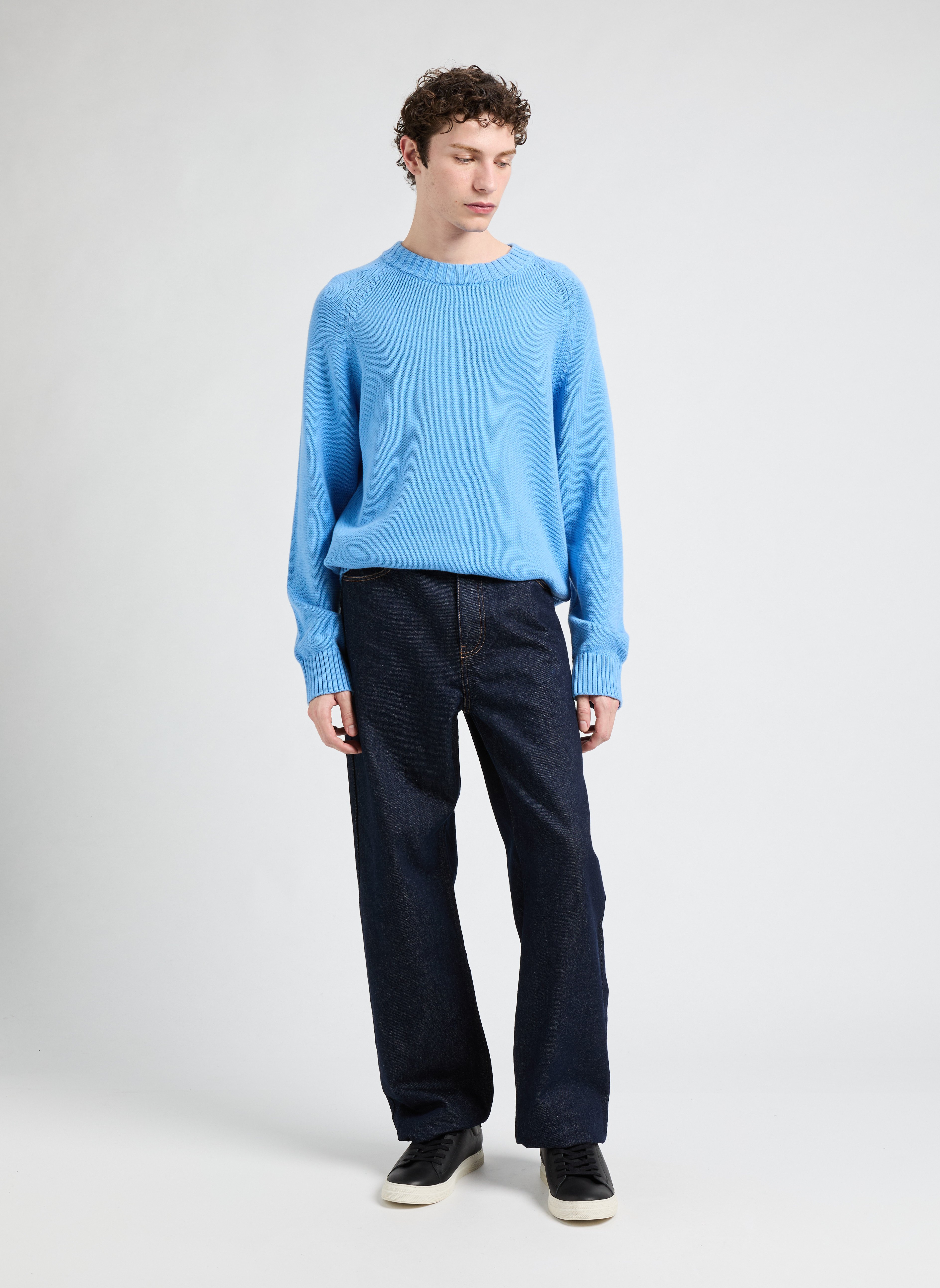 Pull en coton SAISON 1865 Bleu