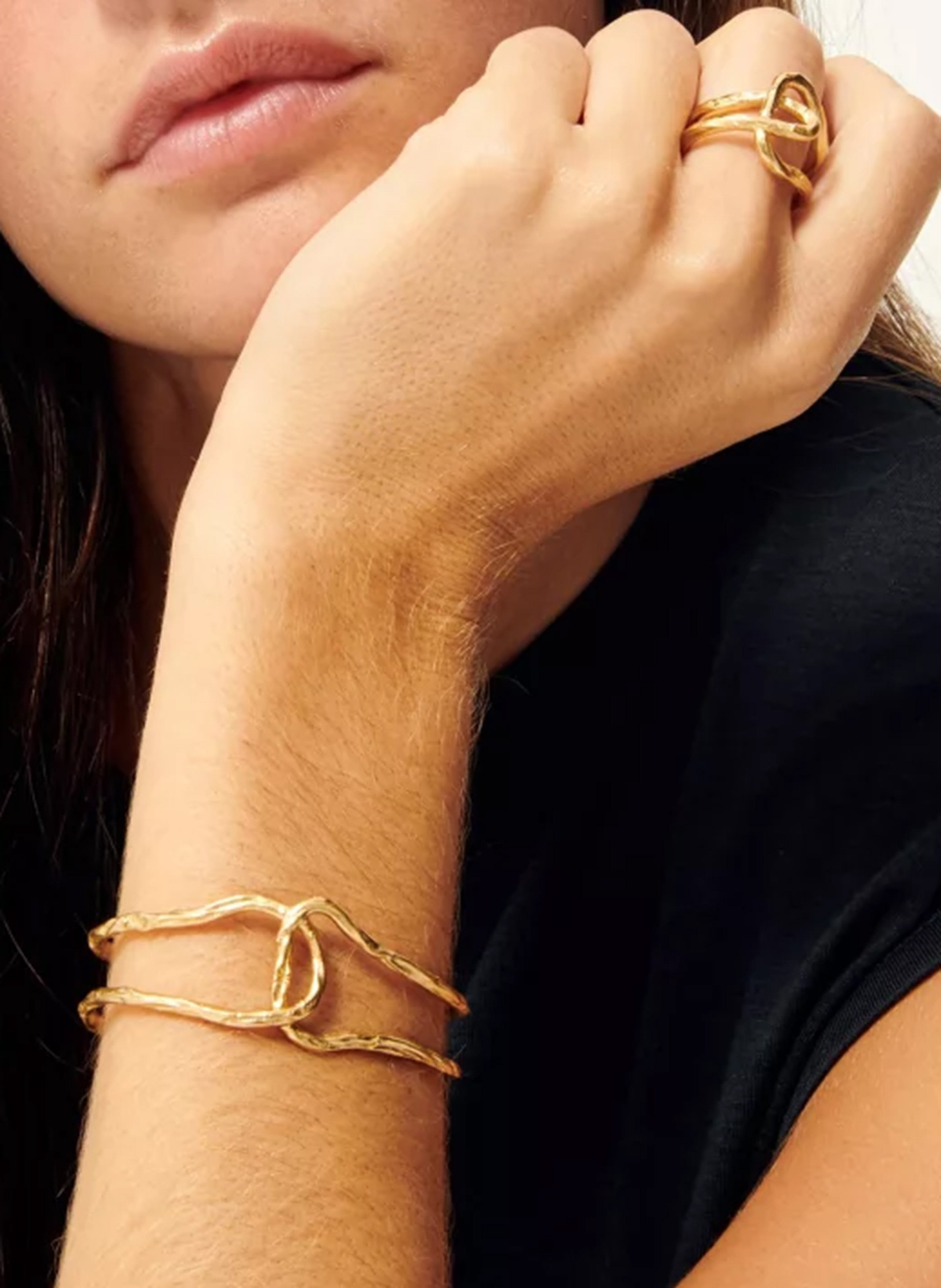 Bracelet en laiton areora r SESSUN Doré