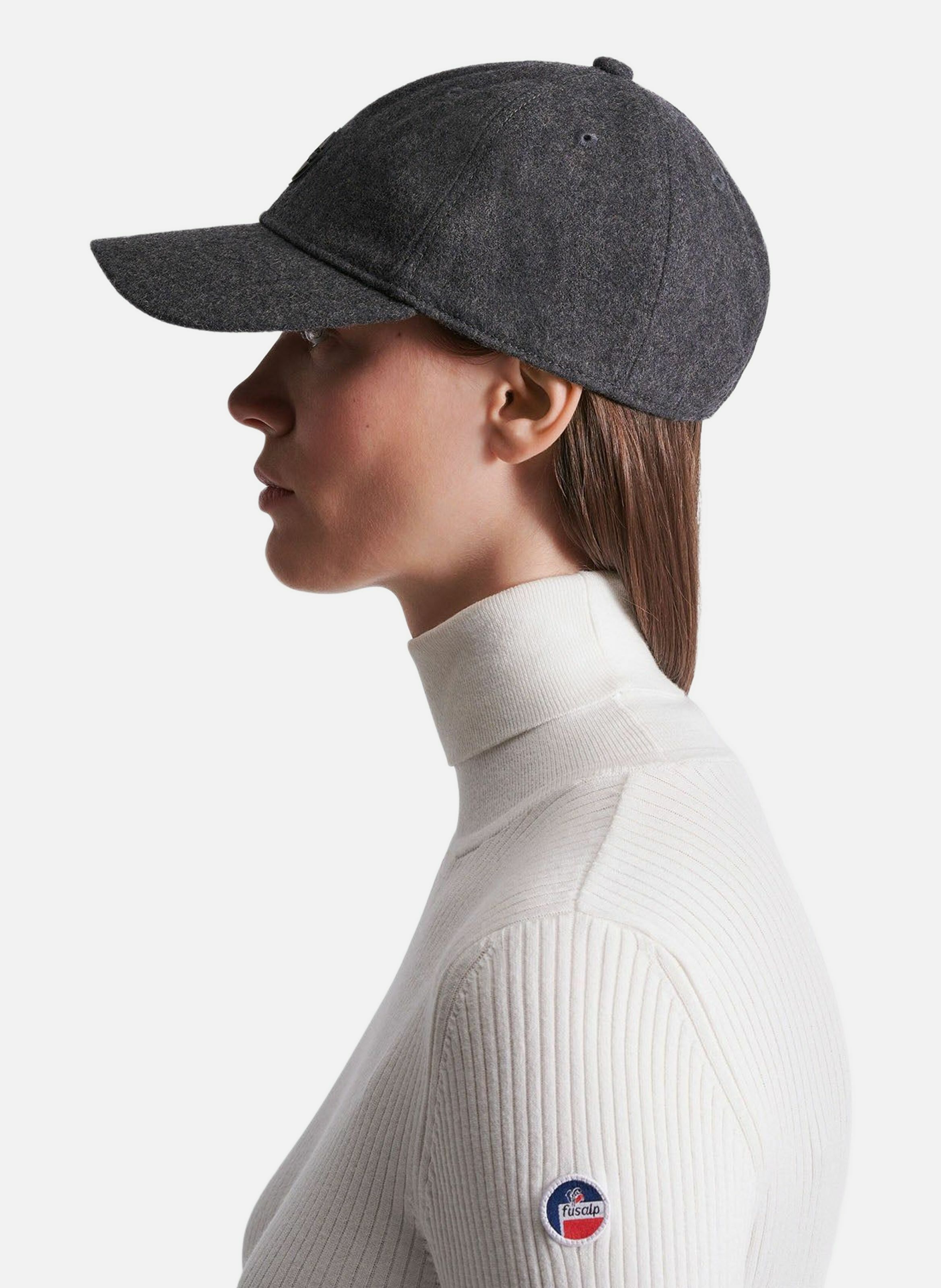 Casquette wool cap laine FUSALP Noir