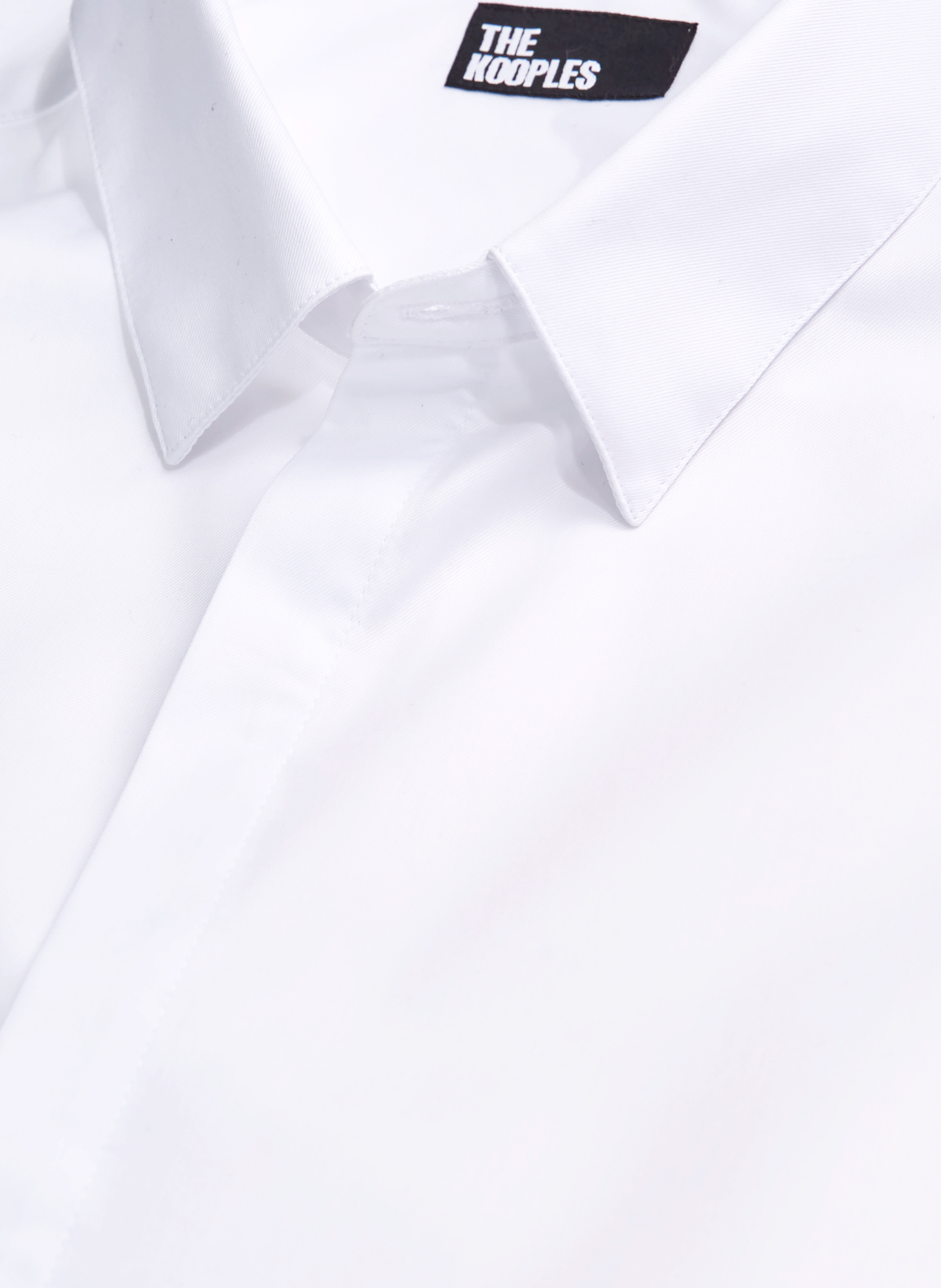 Chemise en coton col classique THE KOOPLES Blanc
