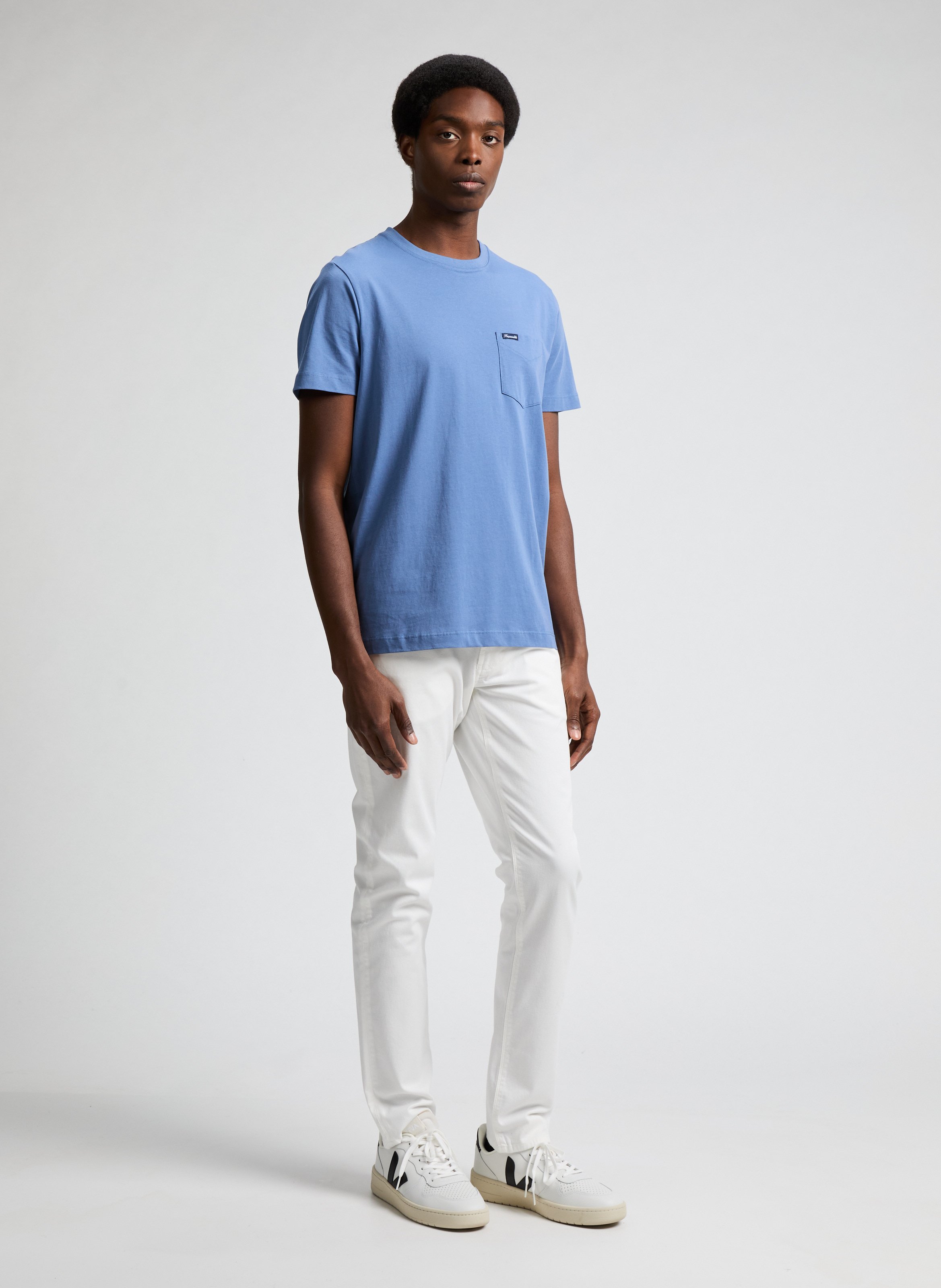 T-shirt en coton FACONNABLE Bleu